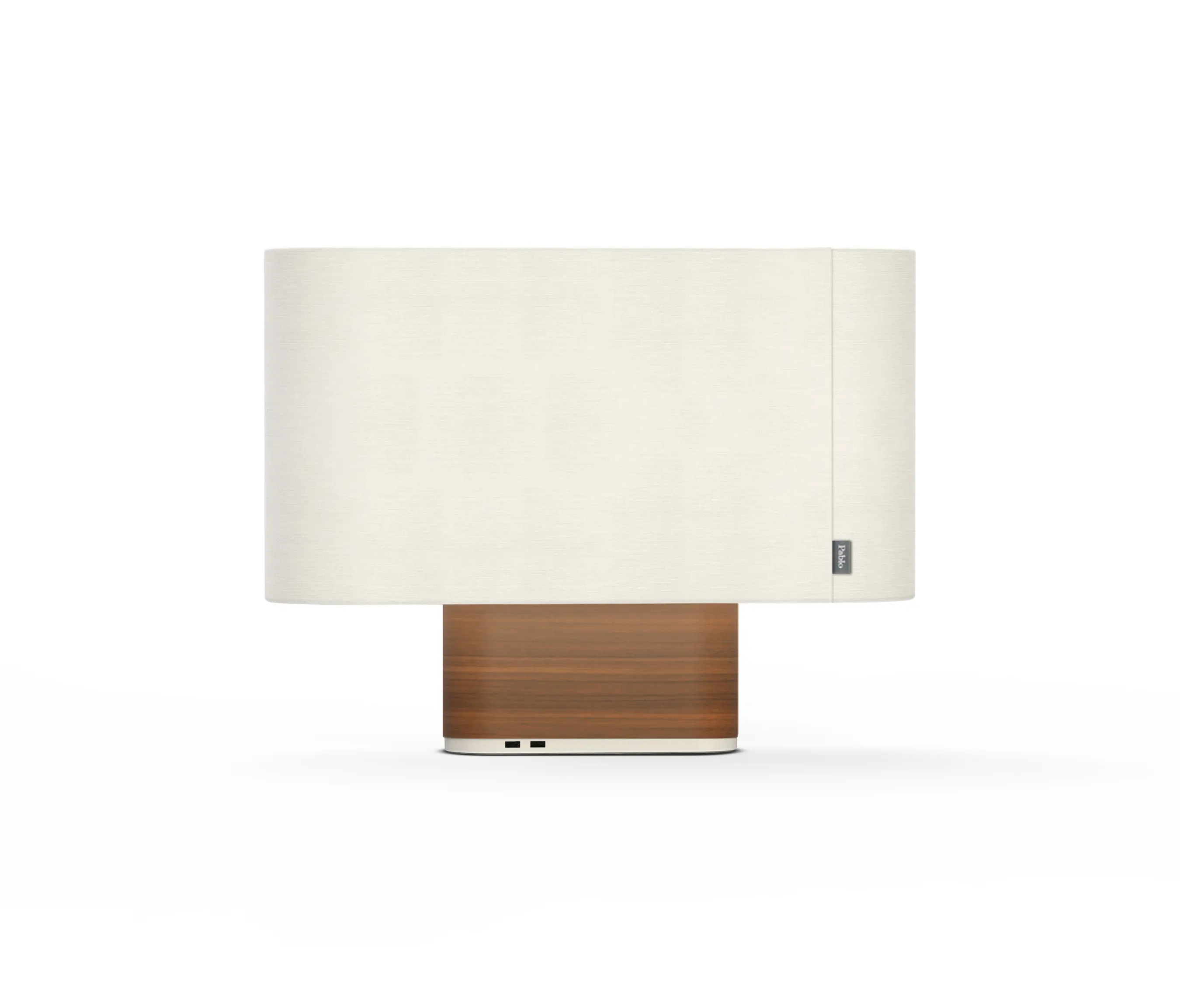 Pablo - Belmont Table White Shade / Walnut Base