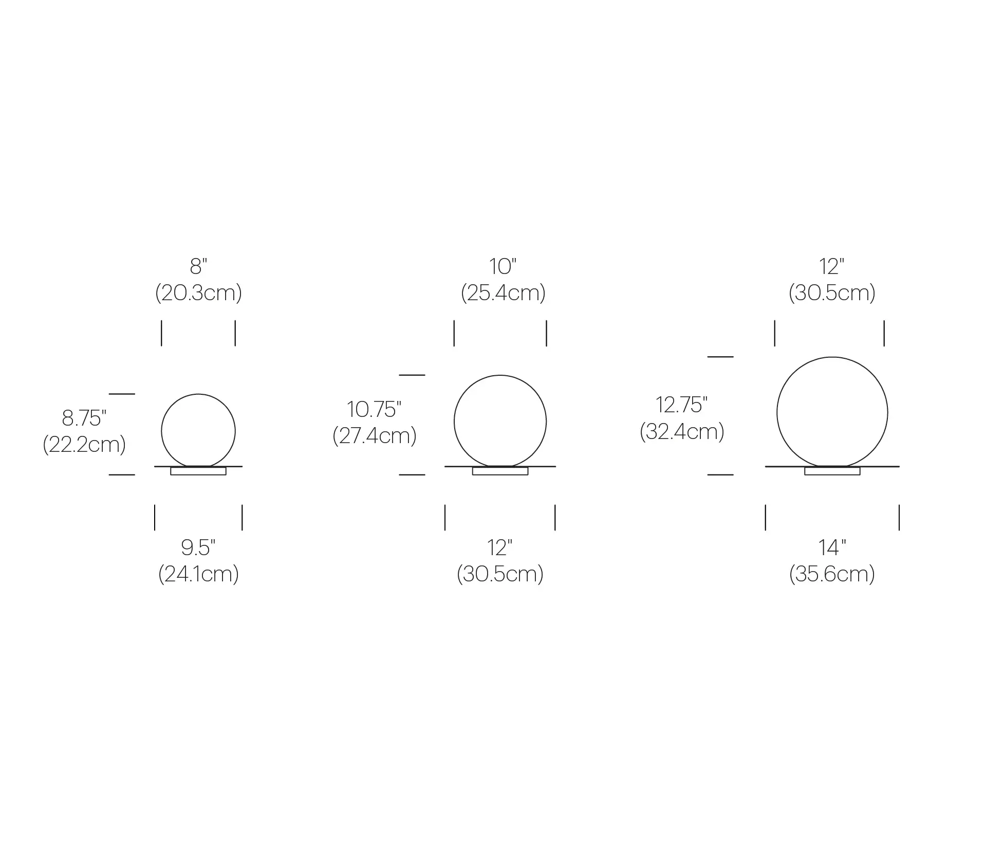 Pablo - Bola Sphere Table 12