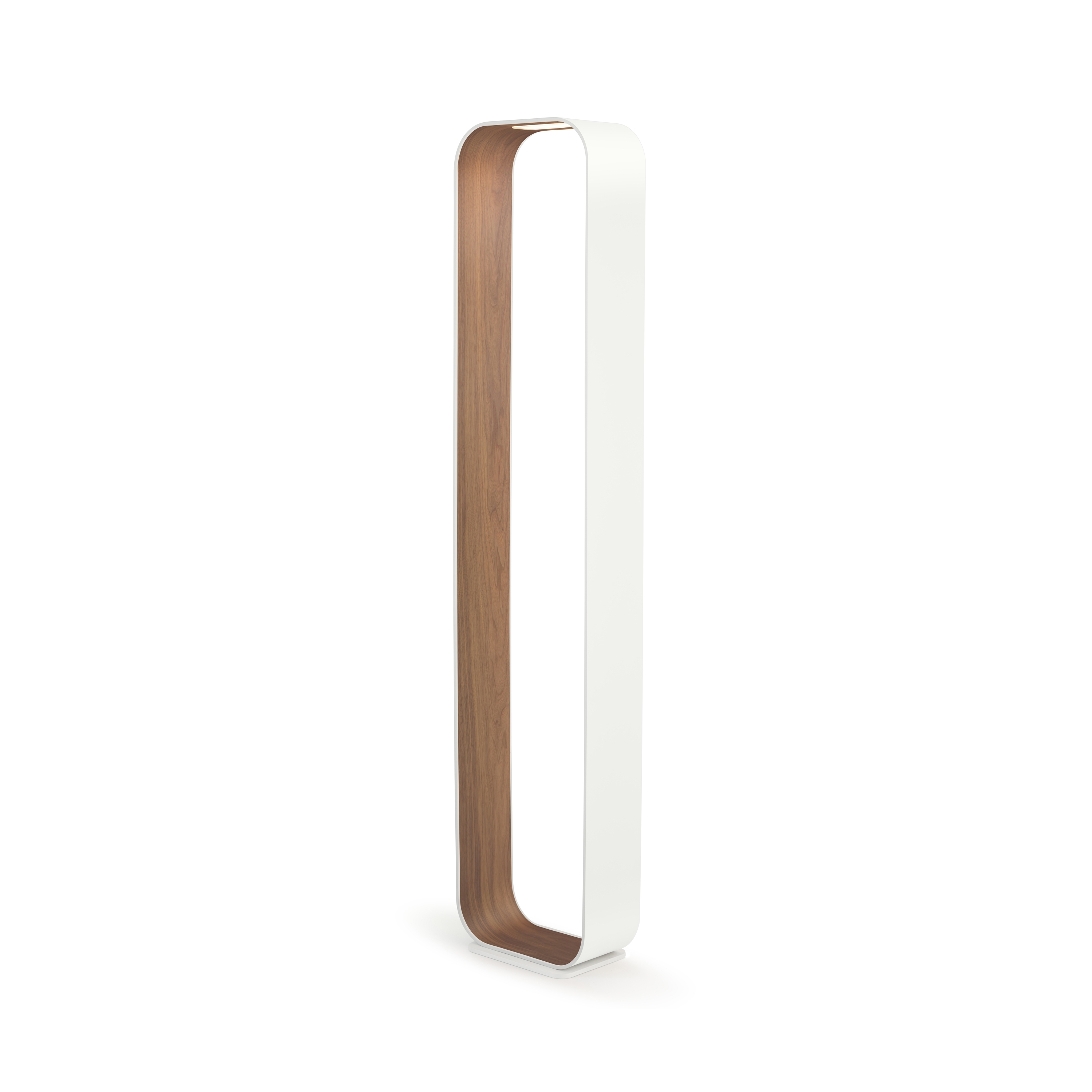 Contour Floor White/Walnut