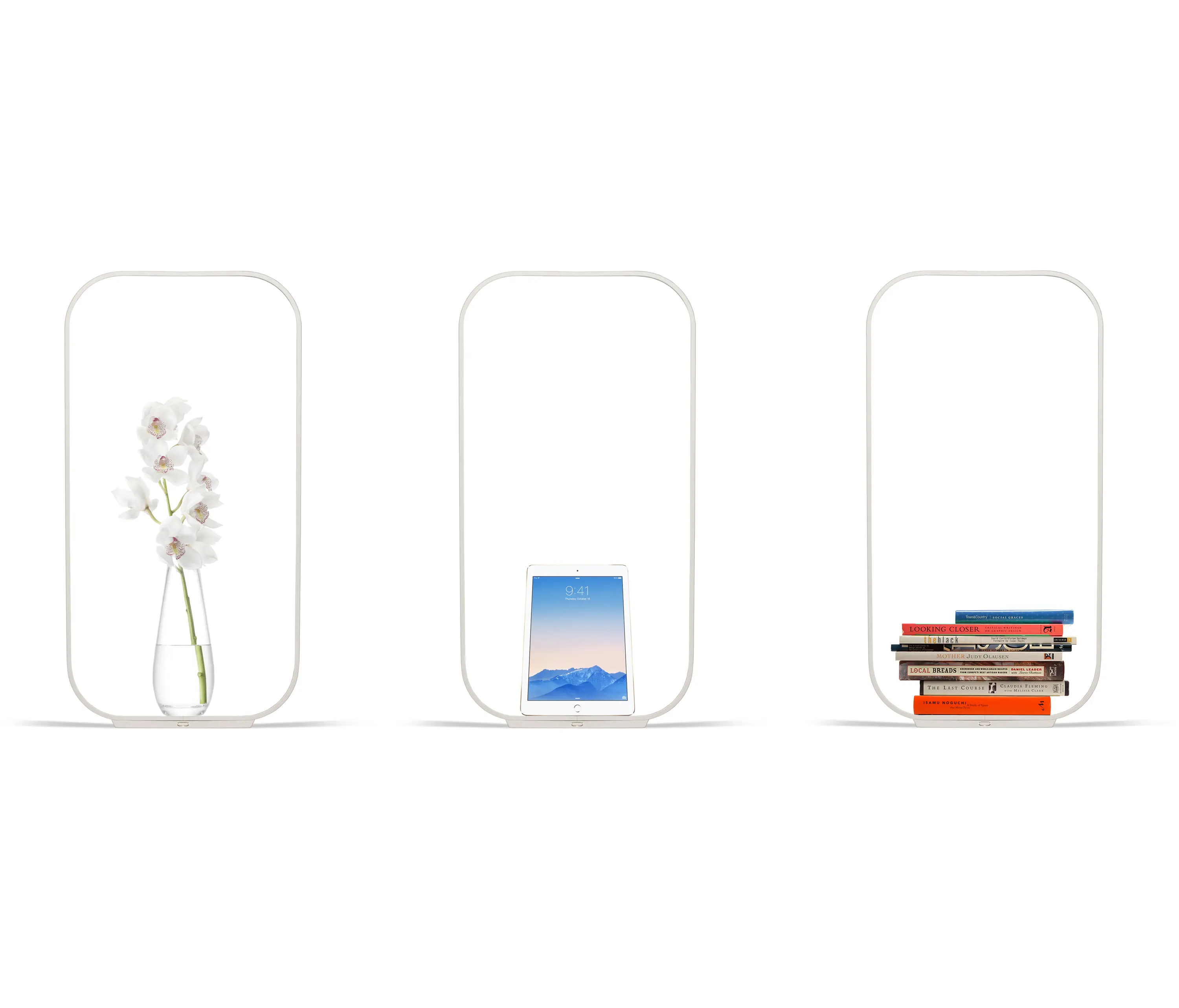 Pablo - Contour Large Table White/White Oak