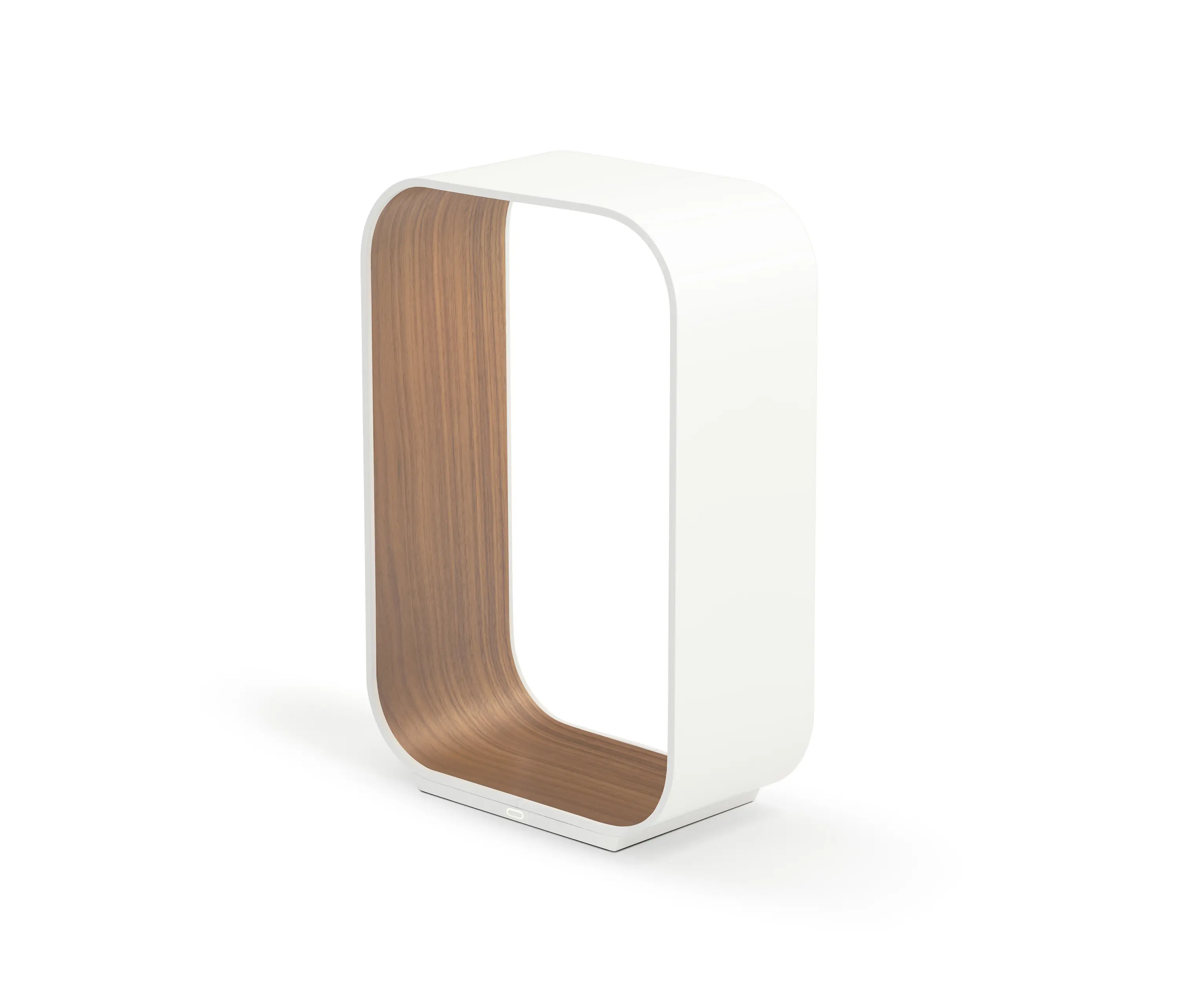 Pablo - Contour Small Table White/Walnut
