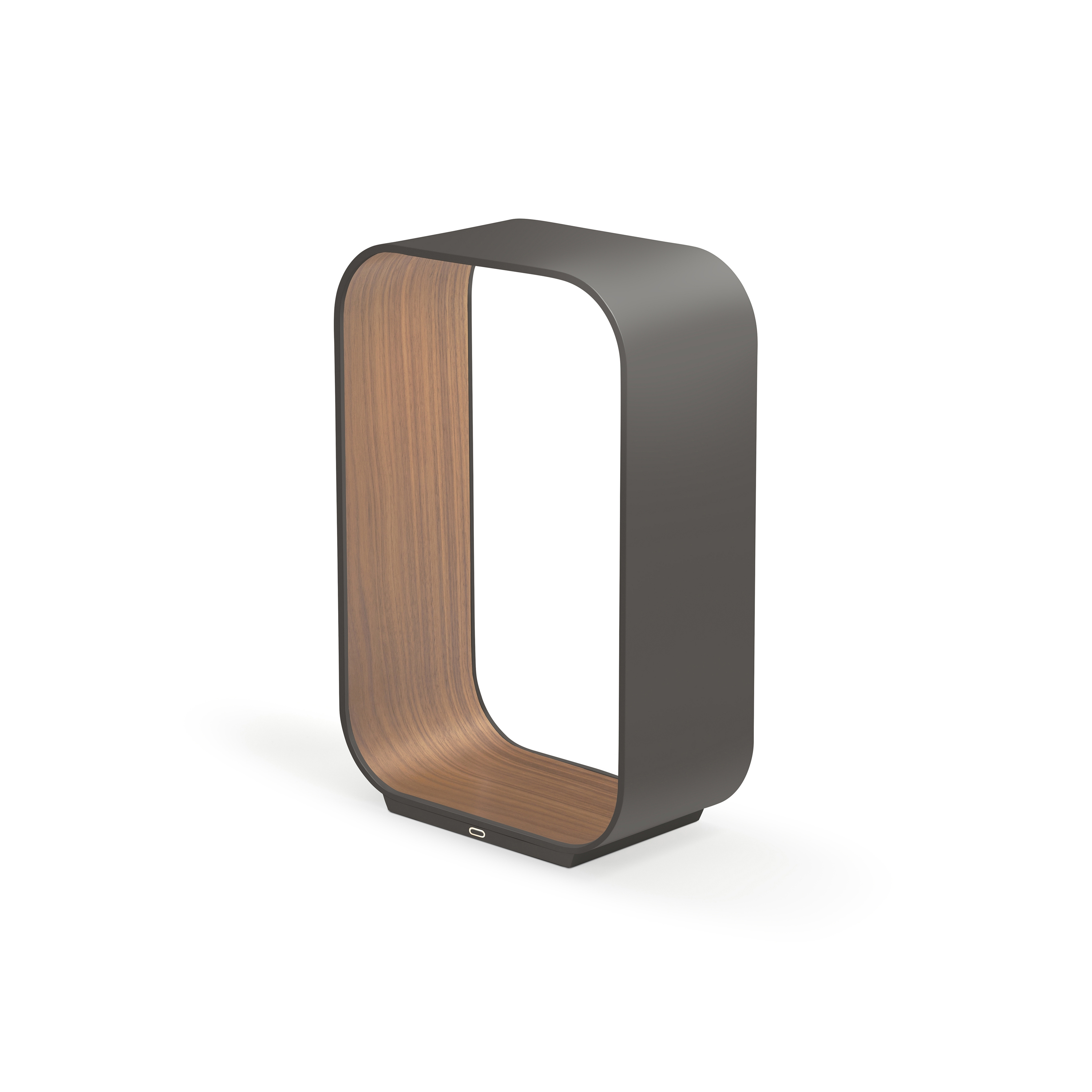 Contour Small Table Graphite/Walnut