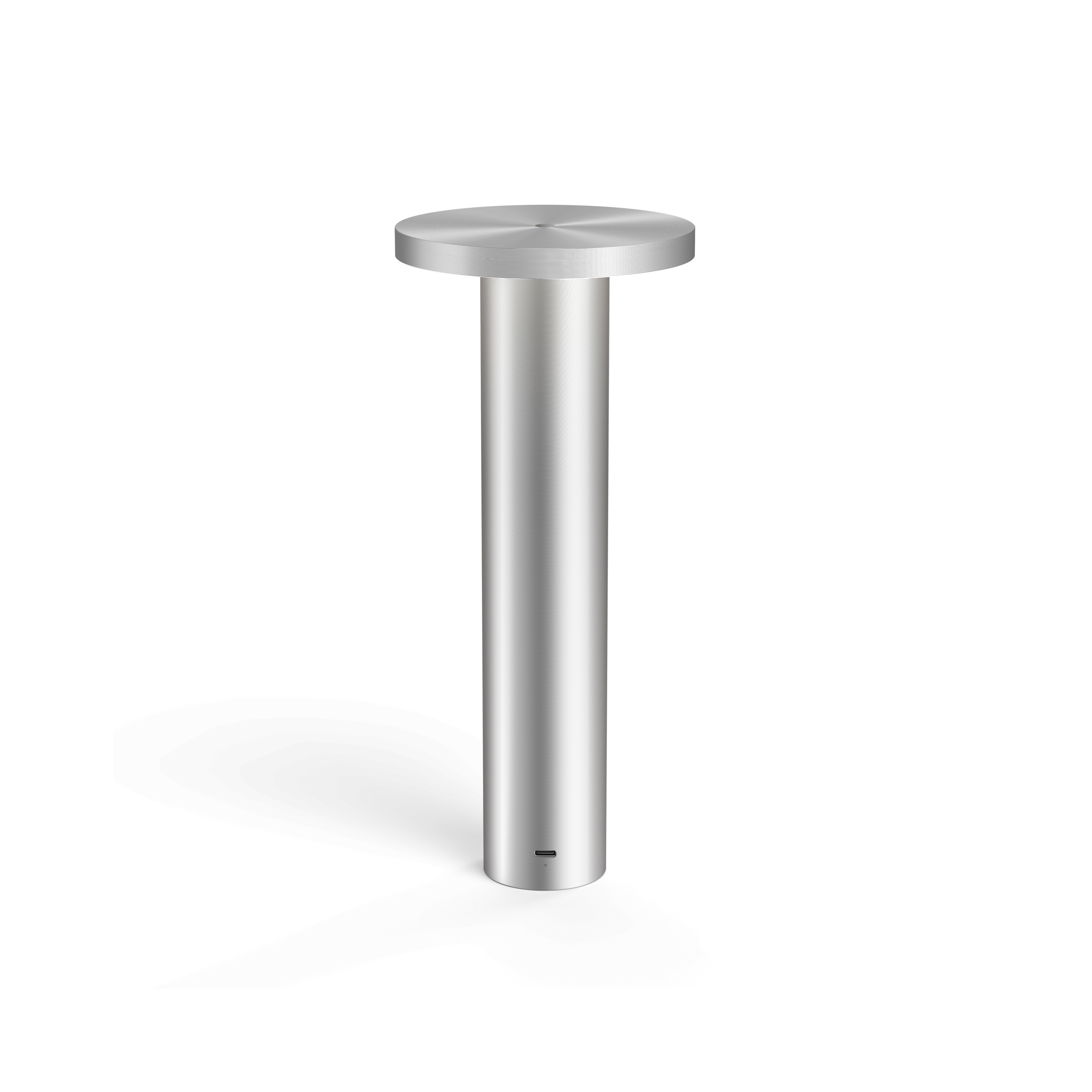 Luci Table Silver Anodized