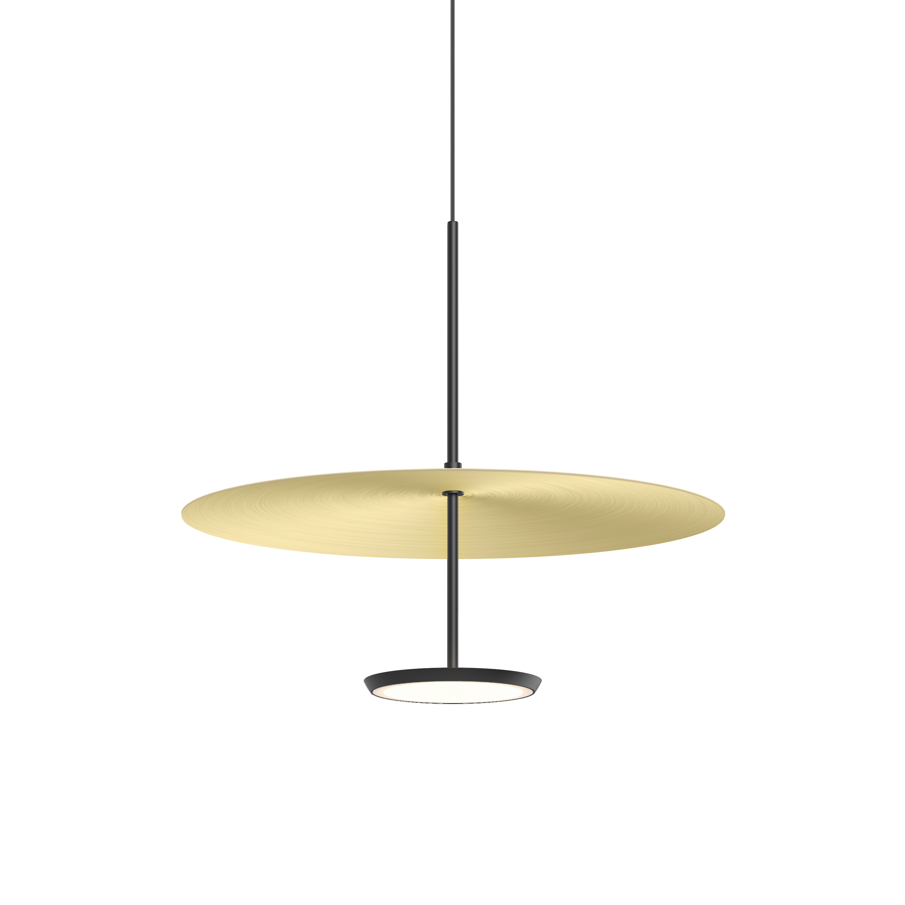 Sky Dome Matte Black 18 Brushed Brass