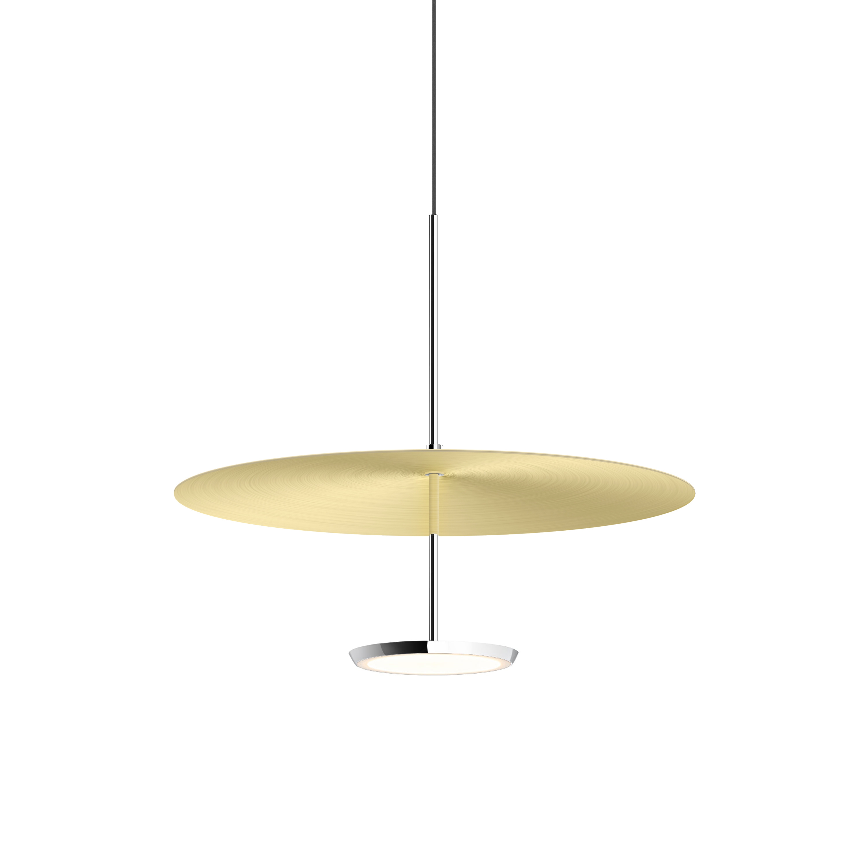 Sky Dome Spun Aluminum 18 Brushed Brass