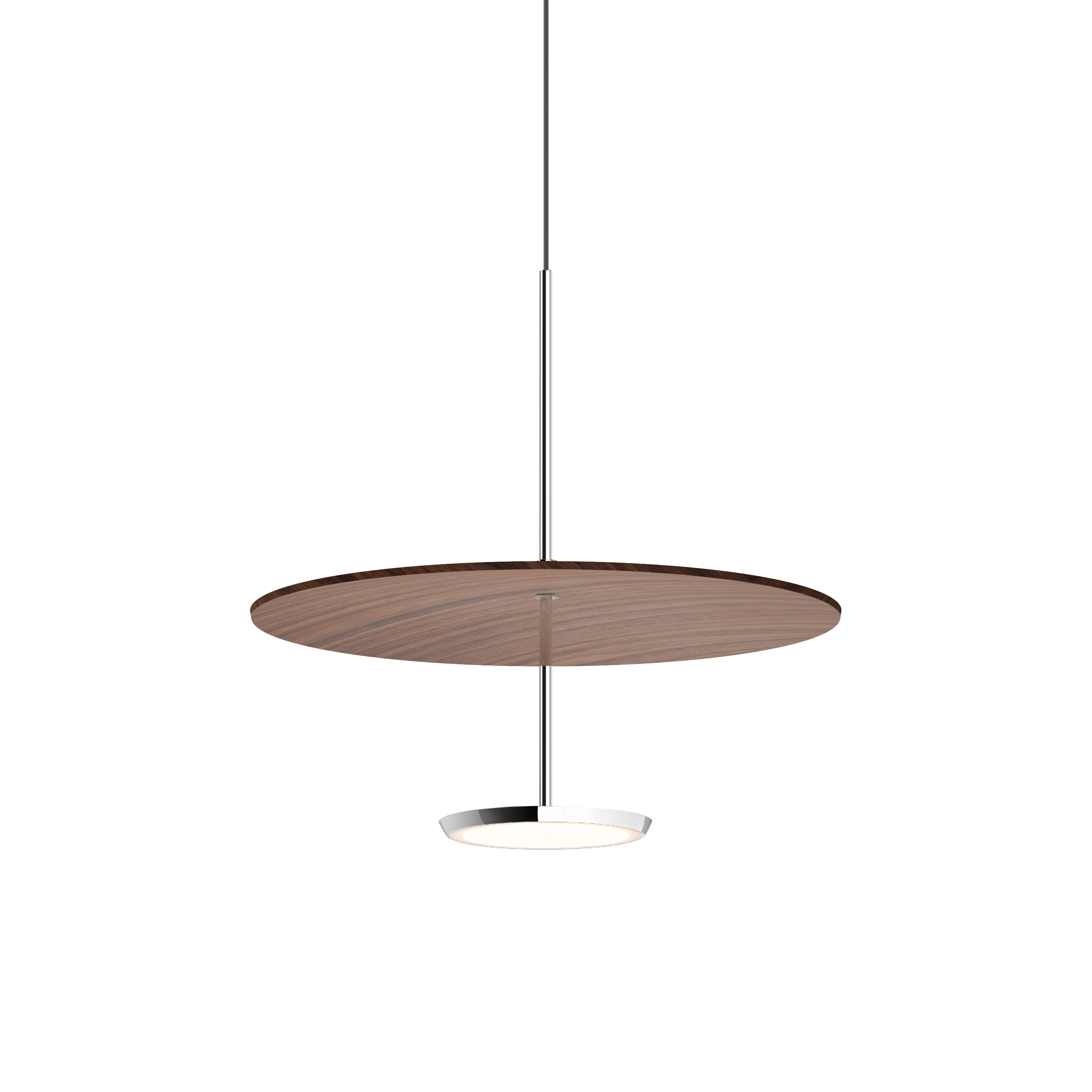 Sky Dome Spun Aluminum 18 Walnut