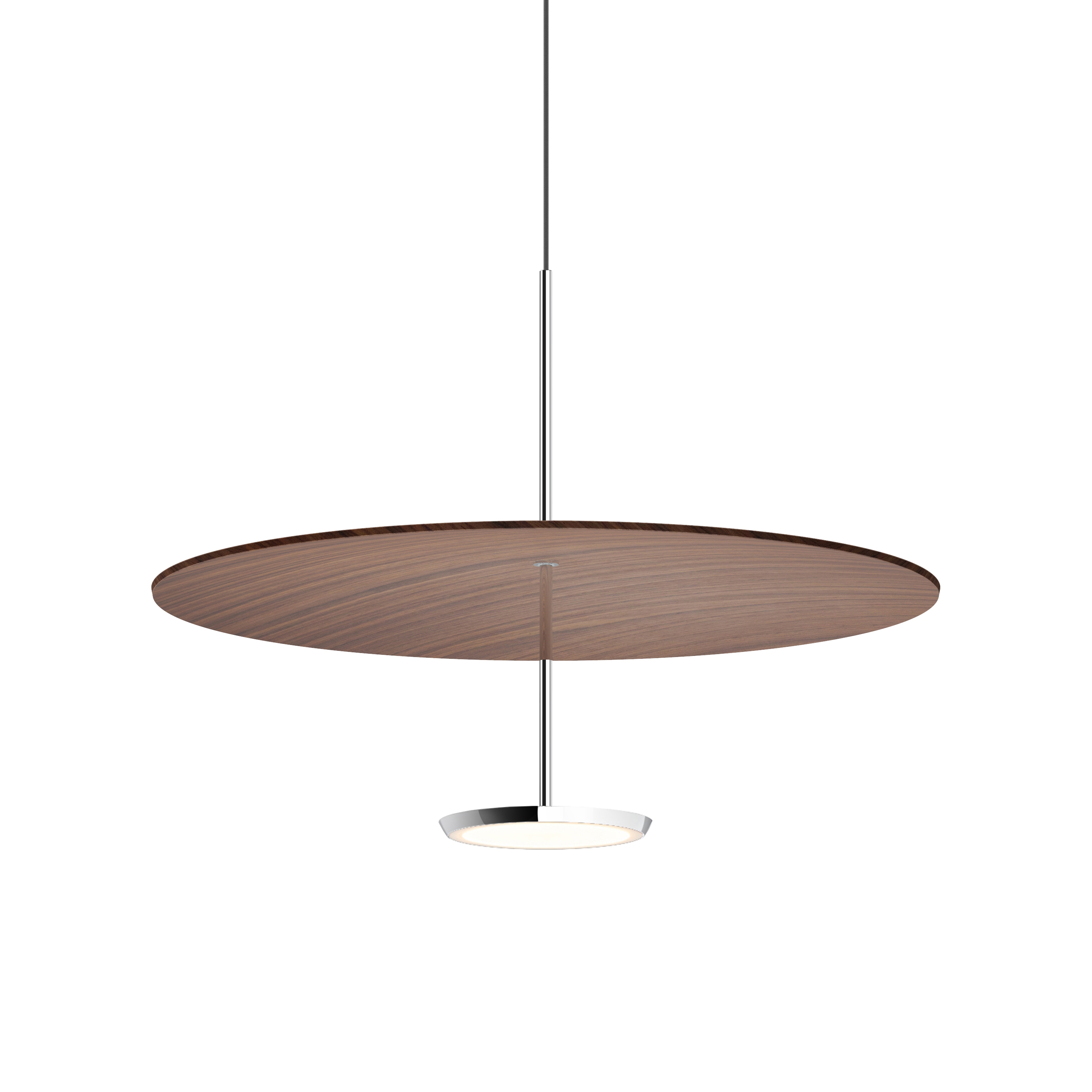 Sky Dome Spun Aluminum 24 Walnut