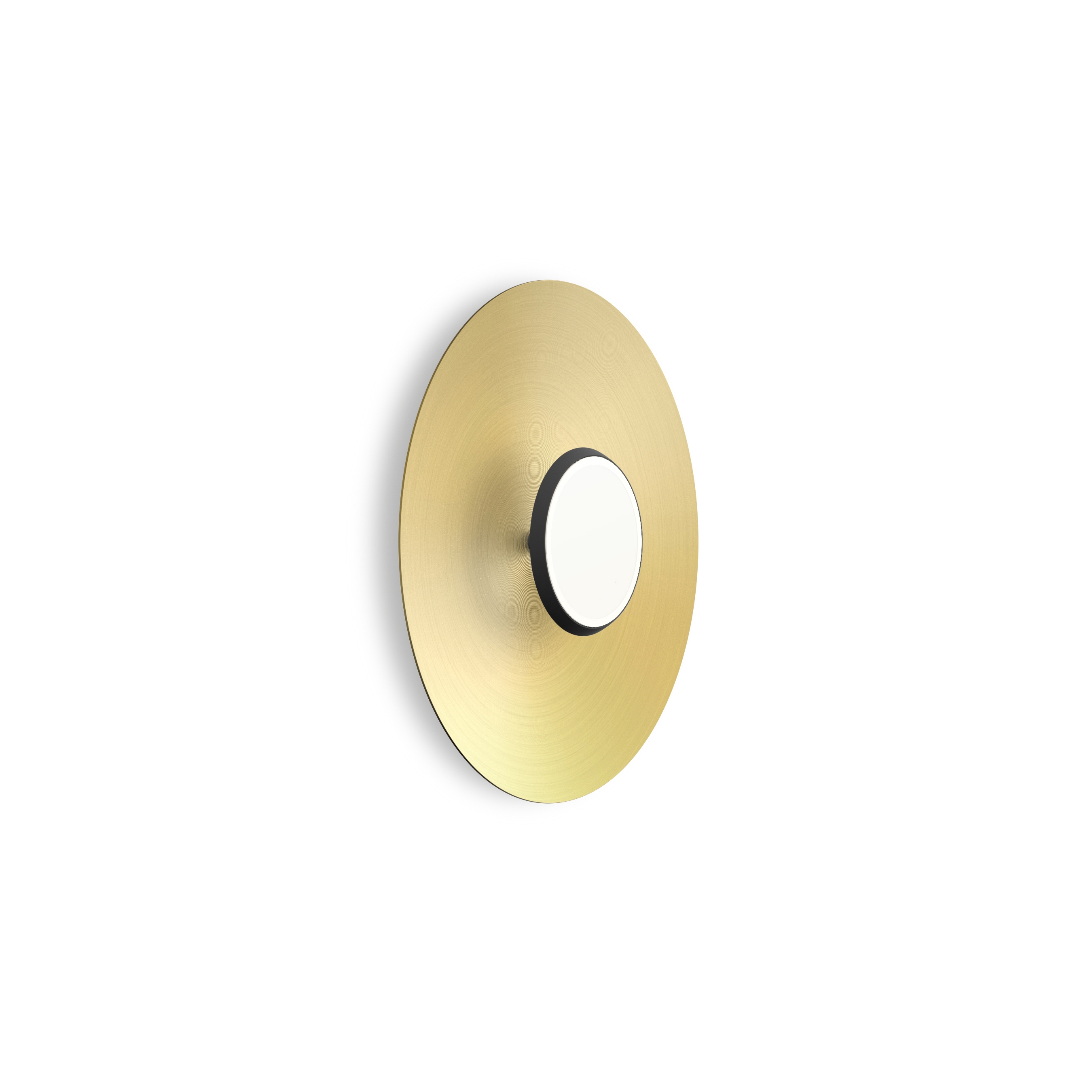 Sky Flush Black Dome 18 Brushed Brass