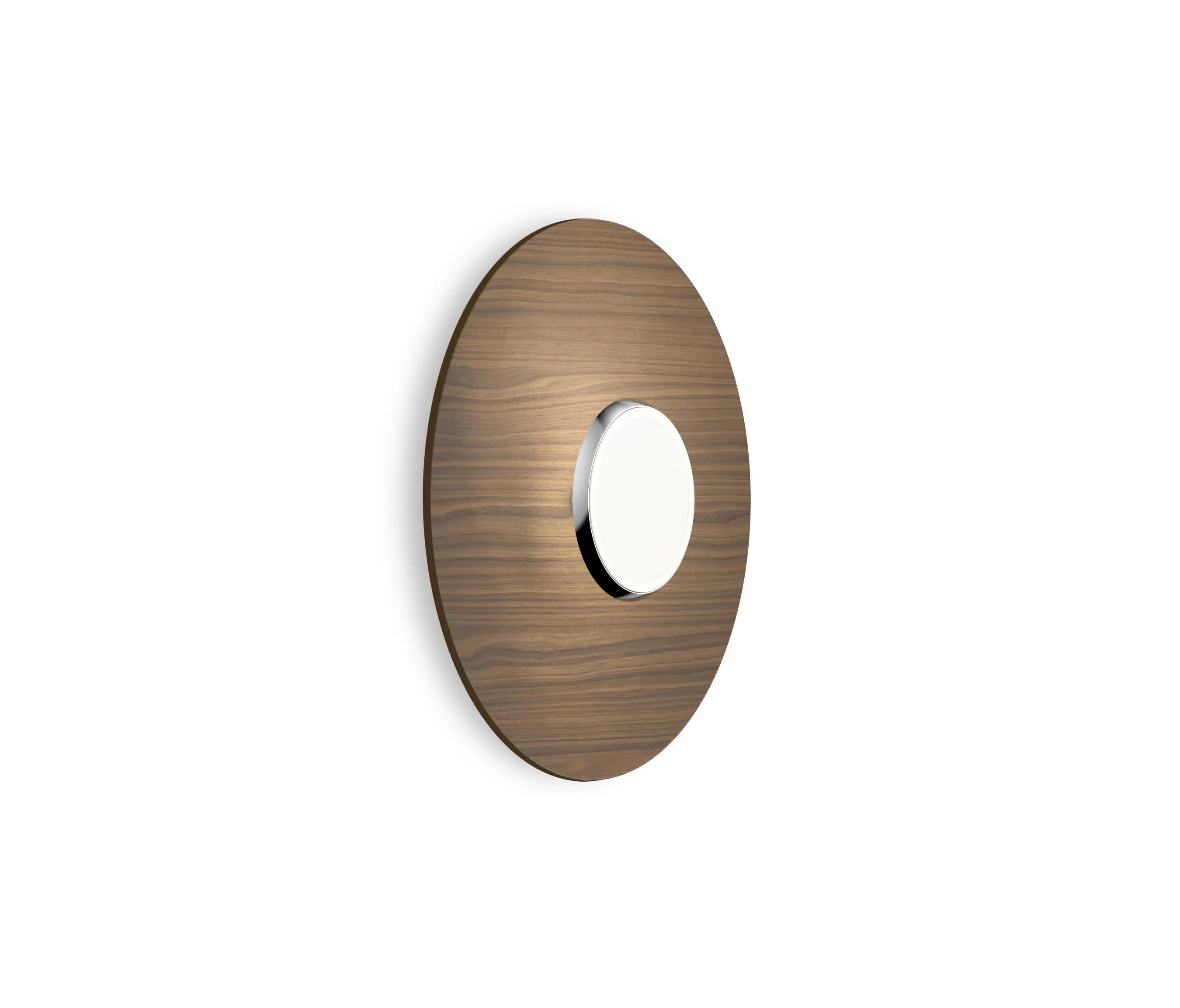 Pablo - Sky Flush Dome Spun Aluminum 18 Walnut