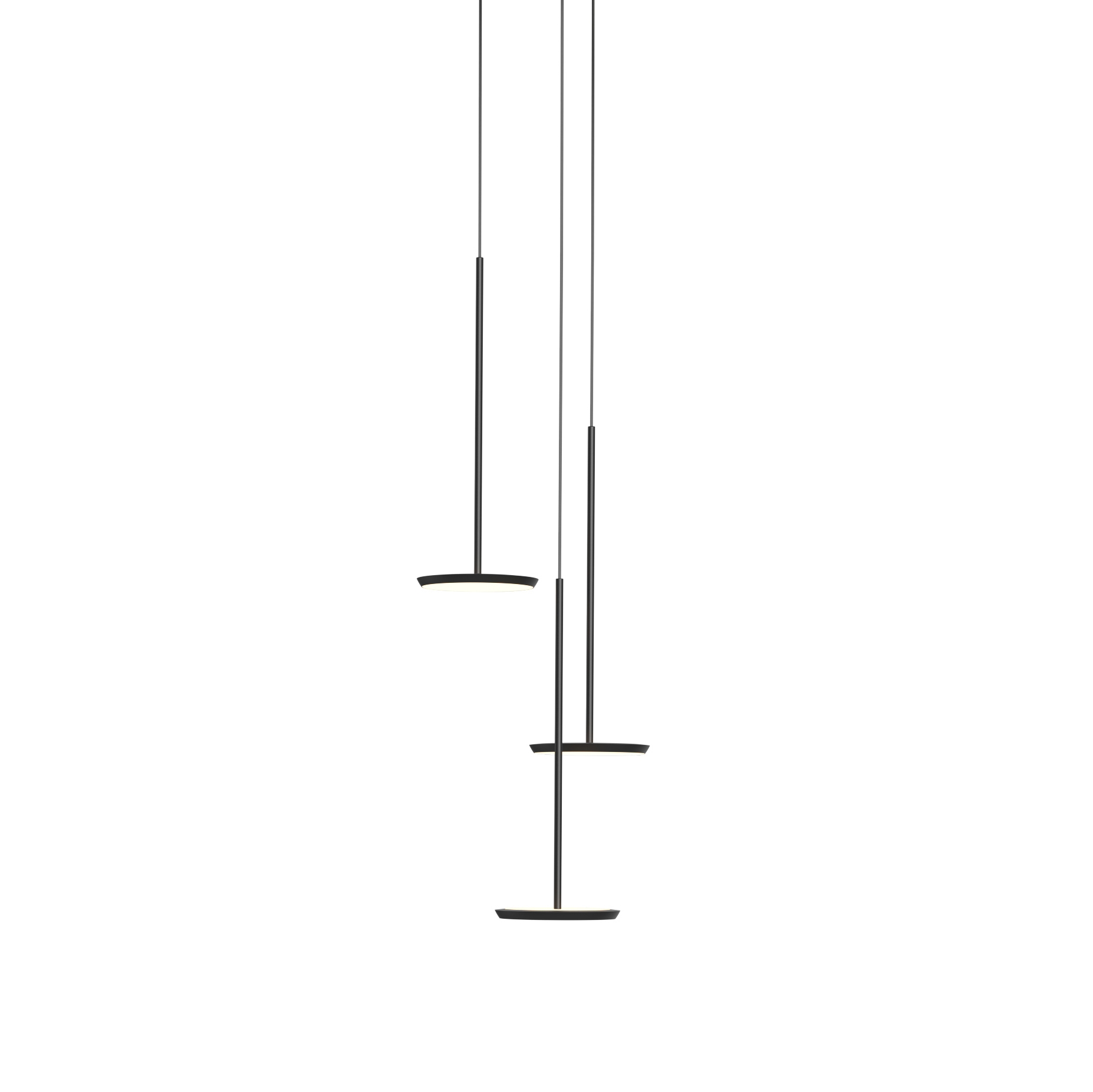 Produkt Sky Solo Matte Black with 17” White Chandelier Canopy – 3 des Herstellers Pablo anzeigen