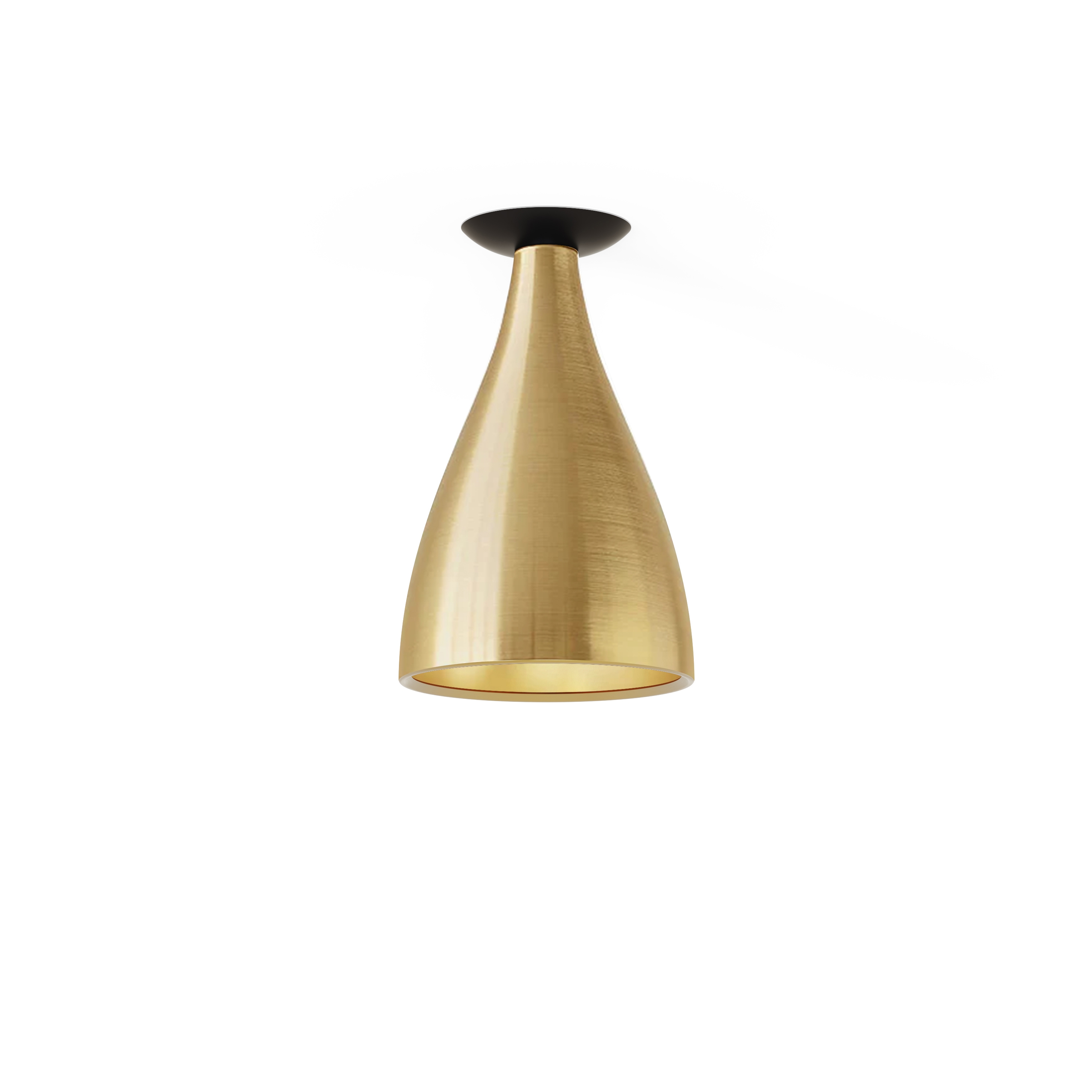 Mostra il prodotto Swell Single Narrow Flush Lamp (Brass Exterior, Brass Interior) del produttore Pablo