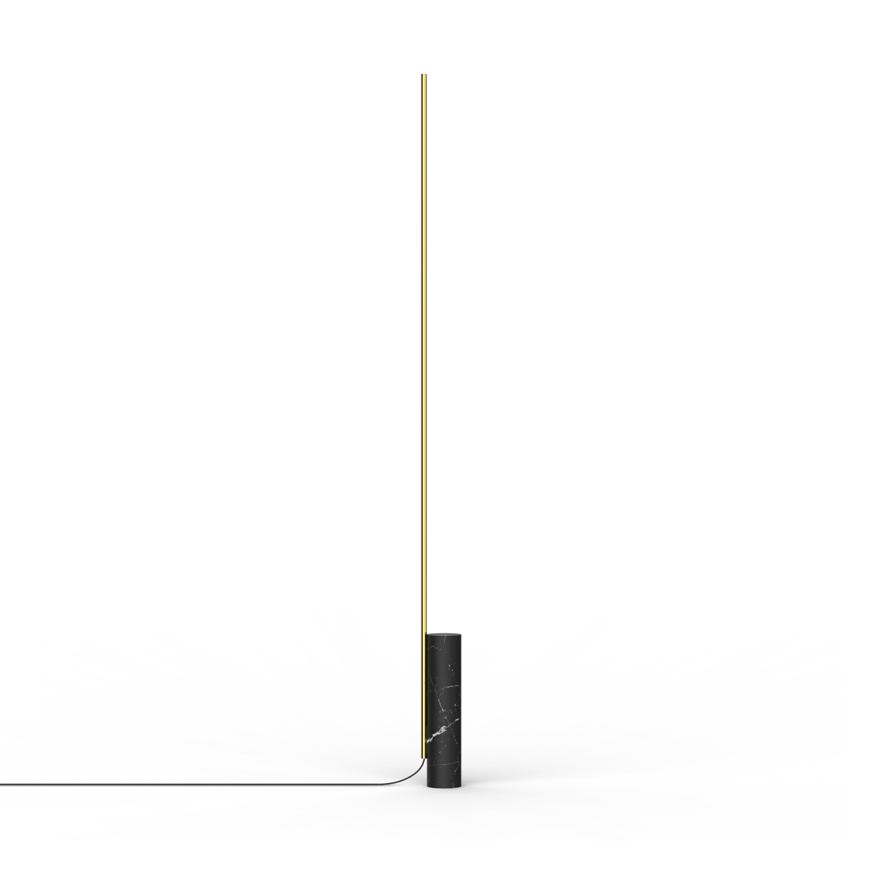 T.O Floor - Black Marble/Brass