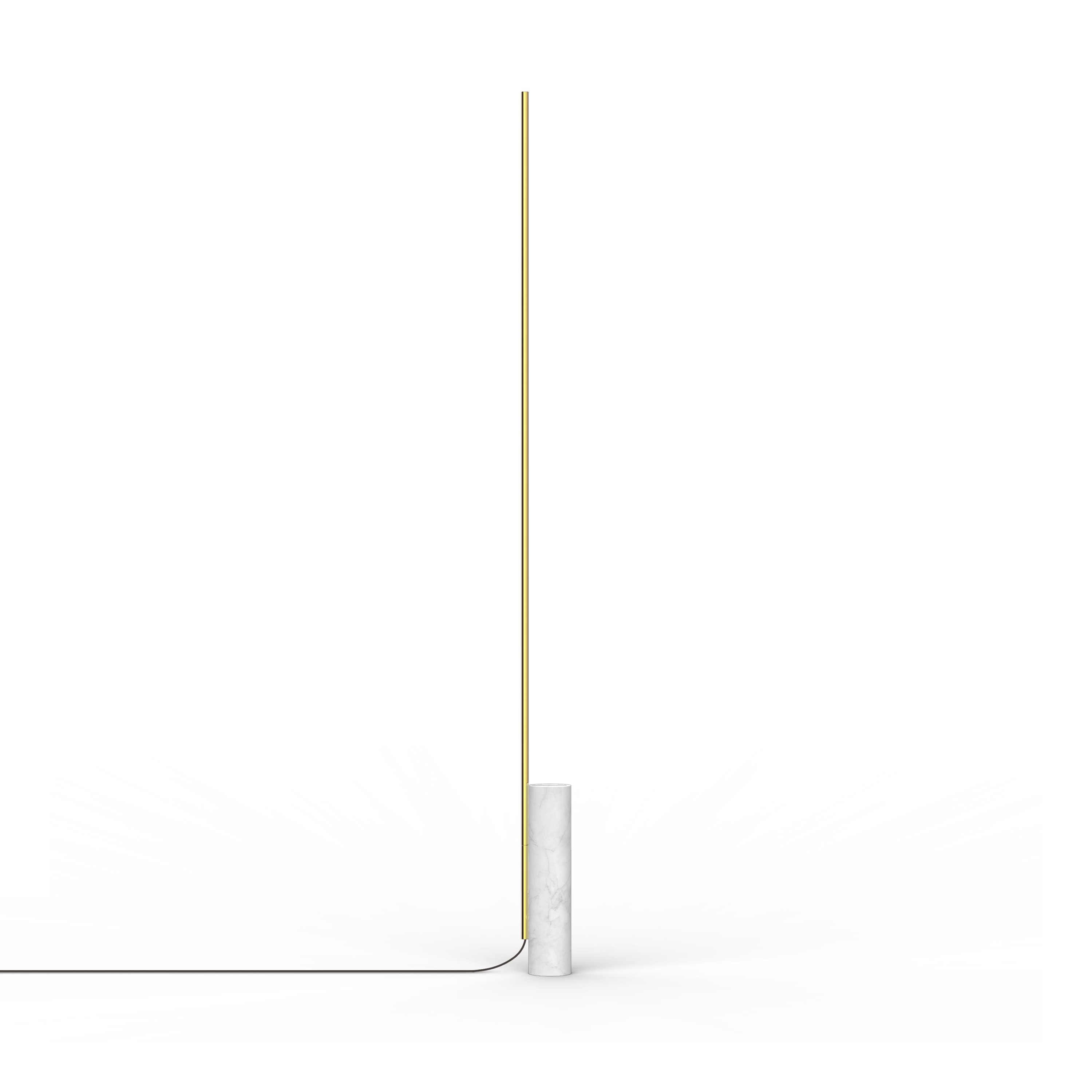 T.O Floor - White Marble/Brass