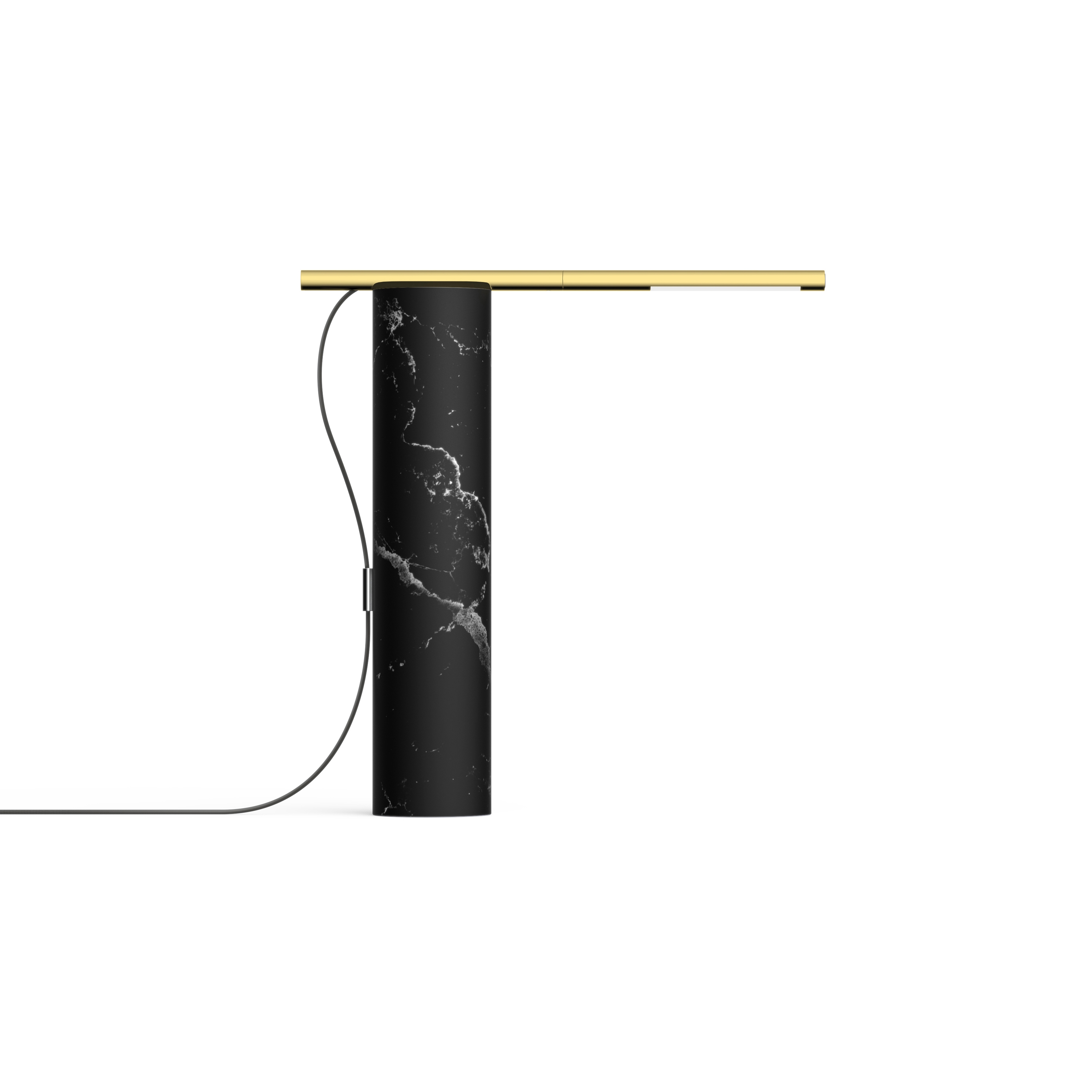 T.O Table - Black Marble/Brass