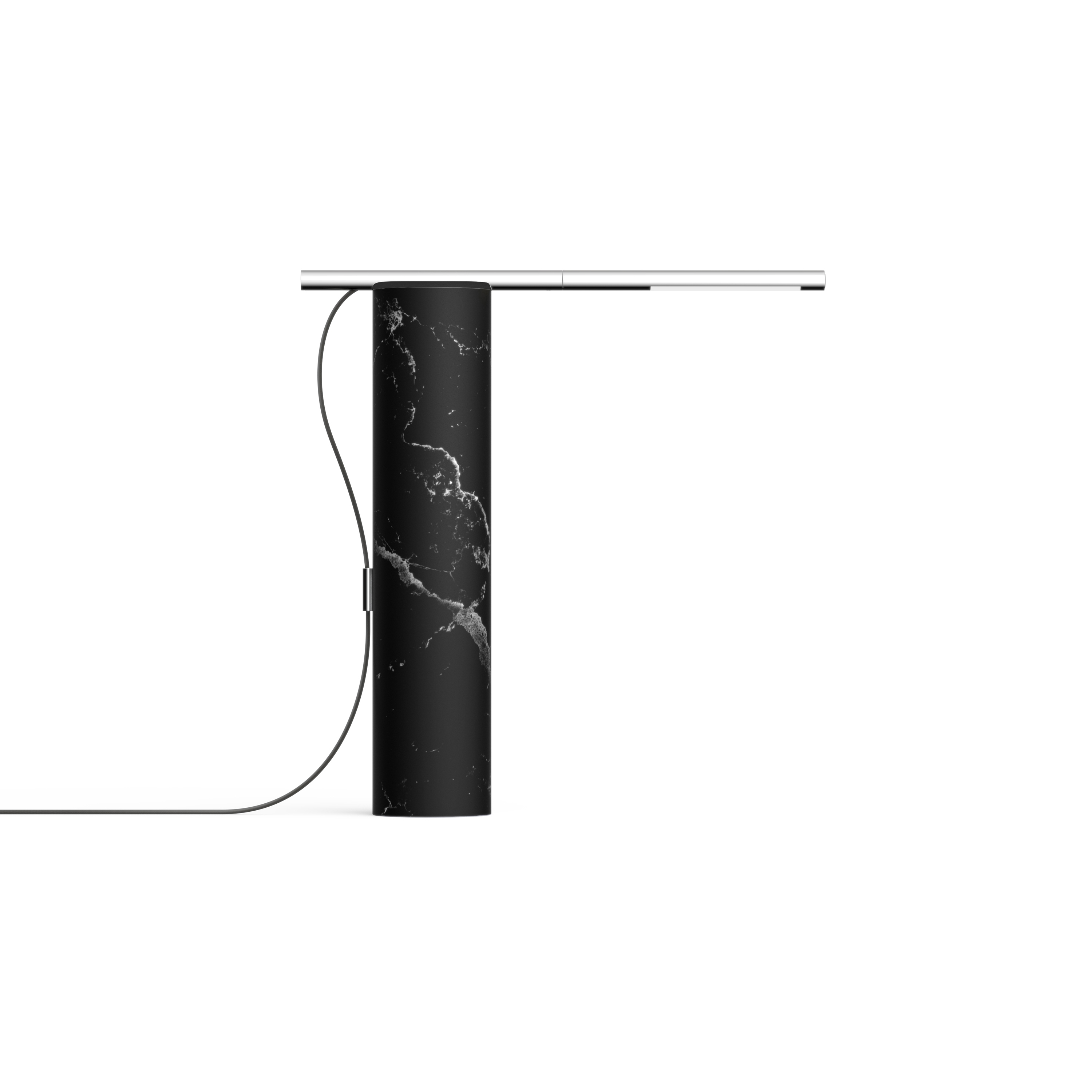 T.O Table - Black Marble/Chrome