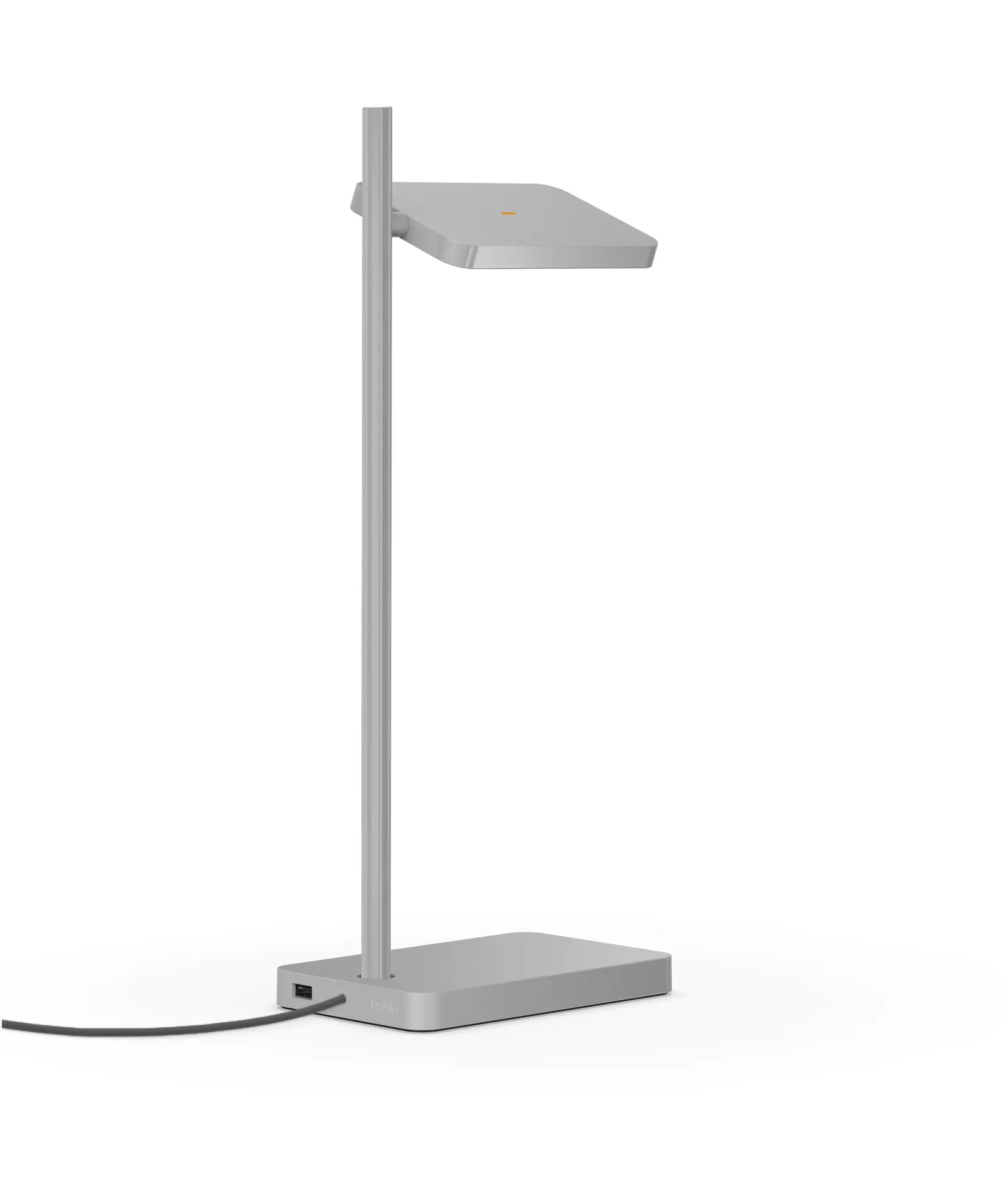 Pablo - Talia Table - Grey Optical Switch LED USB and Wireless Charging