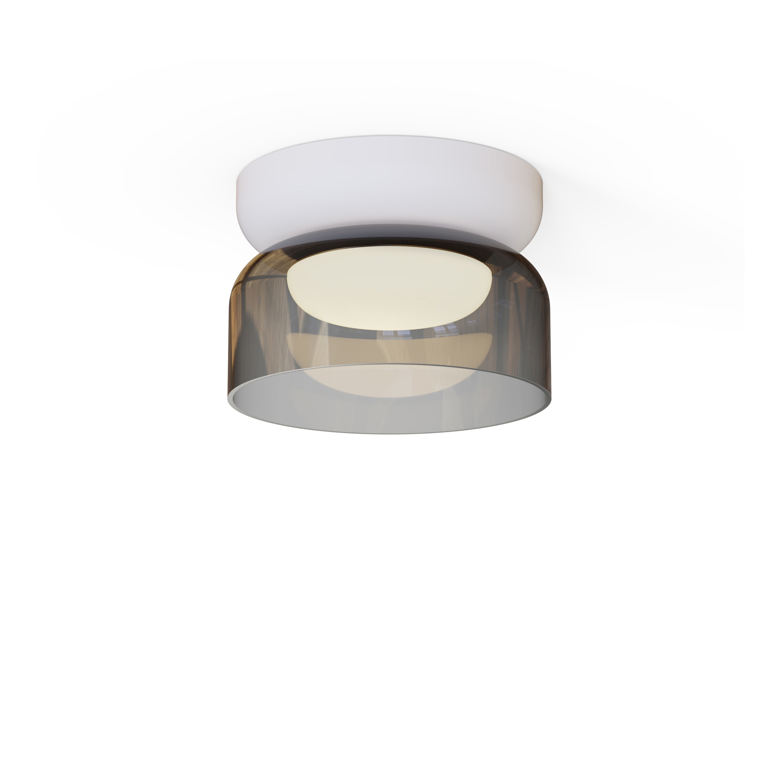 Totem Mini Flush Light Glass Shades BLK (E Shade - Smoke)