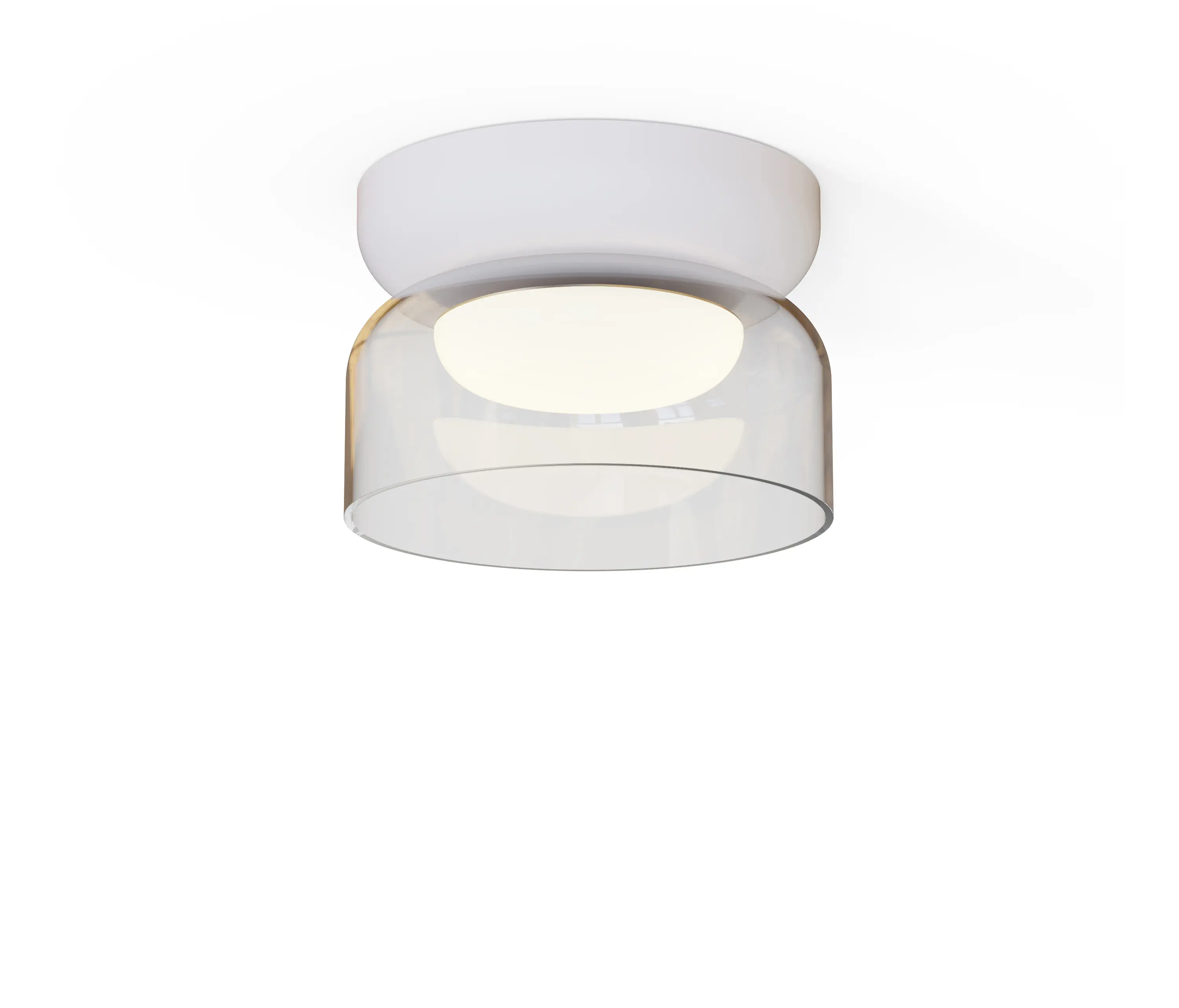 Pablo - Totem Mini Flush Light Glass Shades CLR (E Shade - Clear)