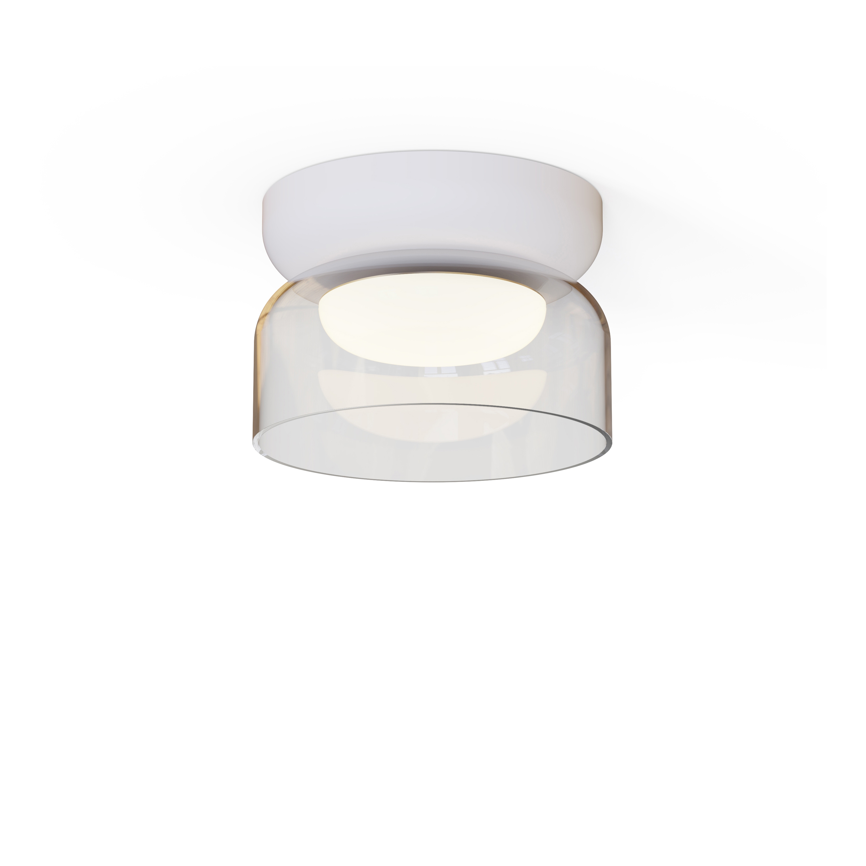 Mostra il prodotto Totem Mini Flush Light Glass Shades CLR (E Shade - Clear) del produttore Pablo