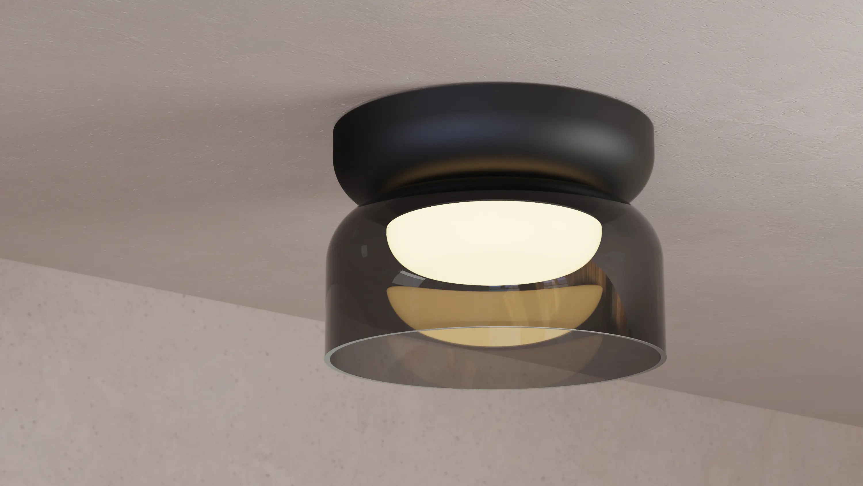 Pablo - Totem Mini Flush Light Glass Shades CLR (E Shade - Clear)