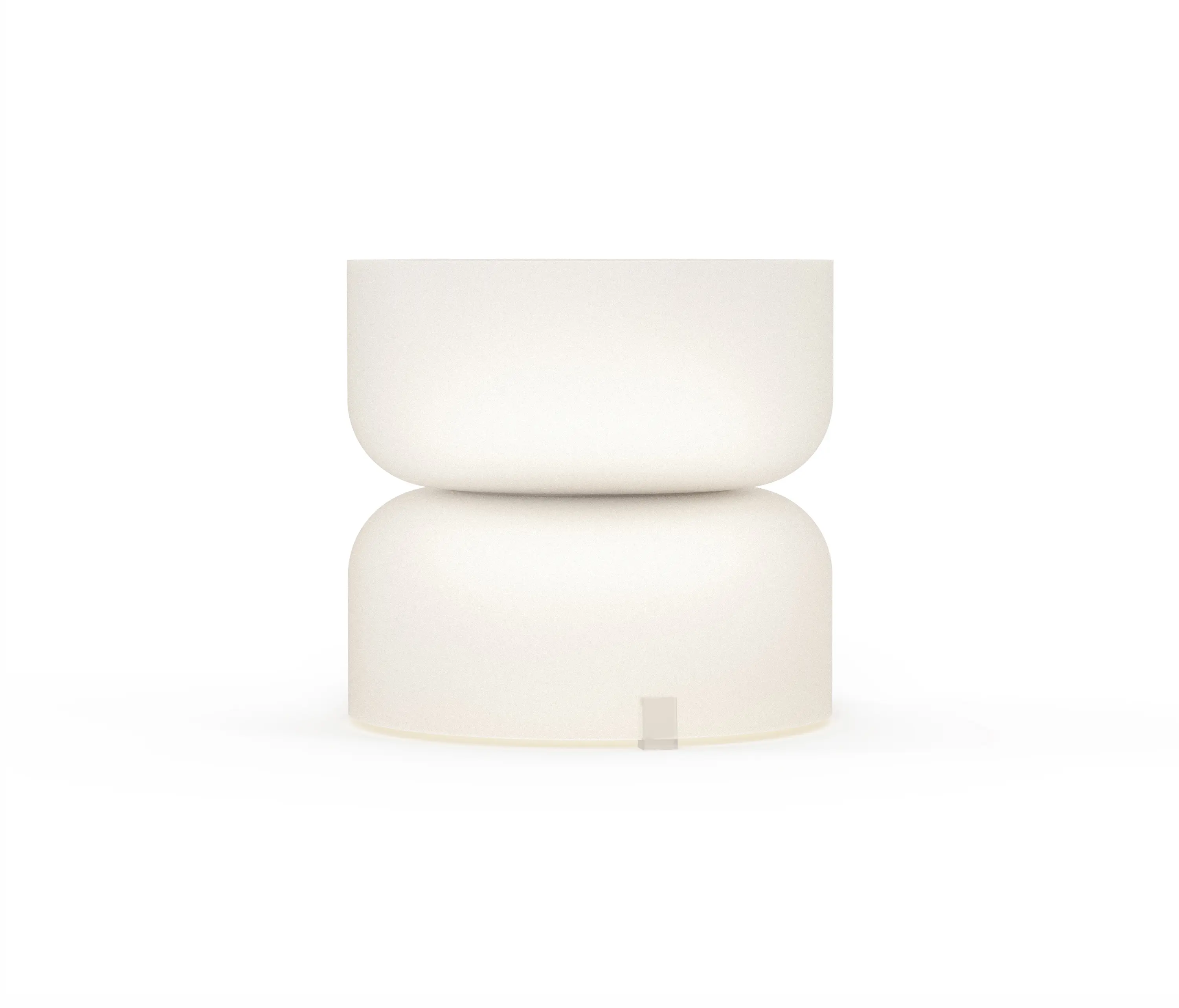 Pablo - Totem Mini Table Up and Down Light Glass Shades WHT/WHT (E Shade White/ E Shade - White)