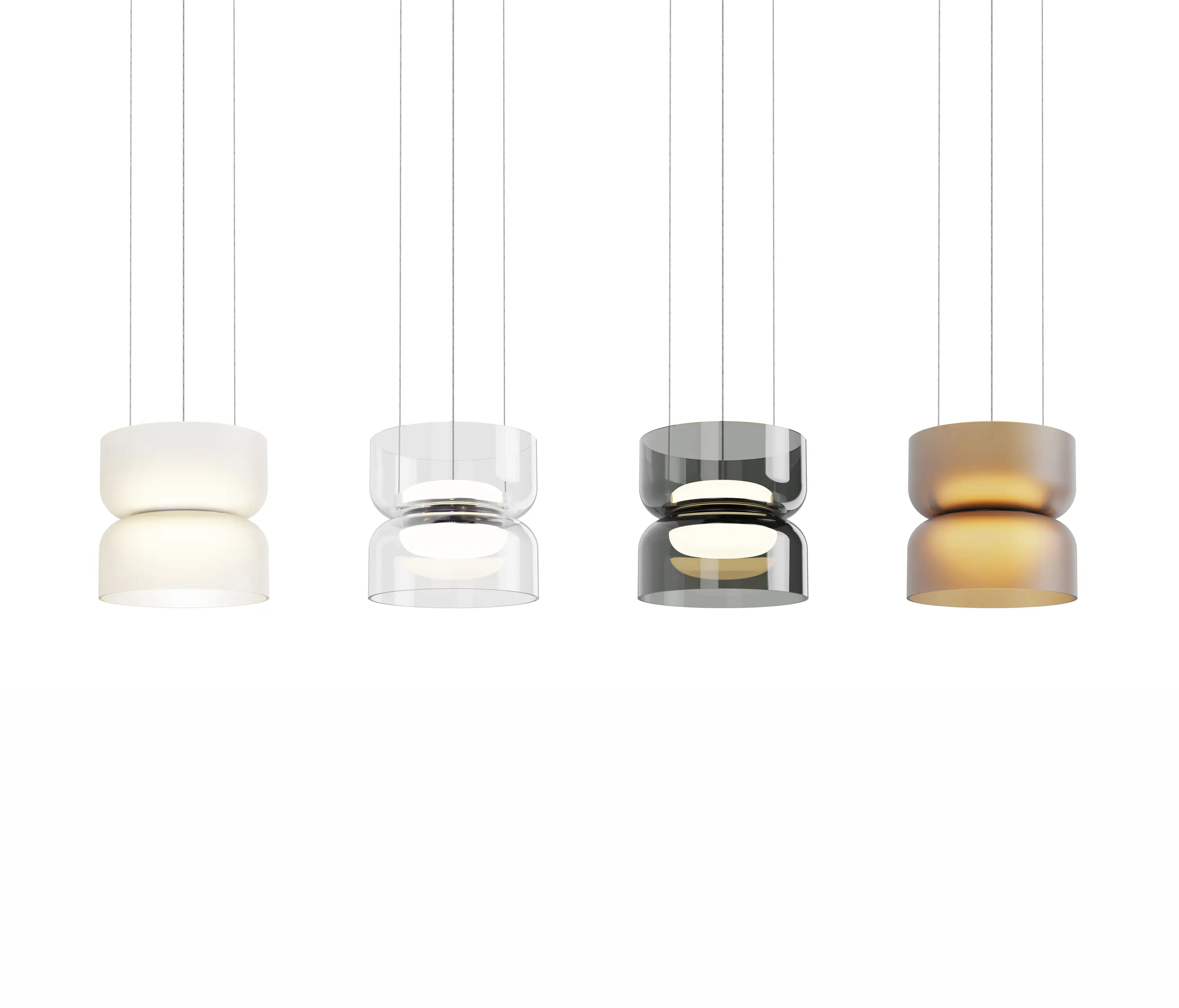 Pablo - Totem Mini Up and Down Light Glass Shades AMB/AMB (E Shade Amber/ E Shade - Amber)