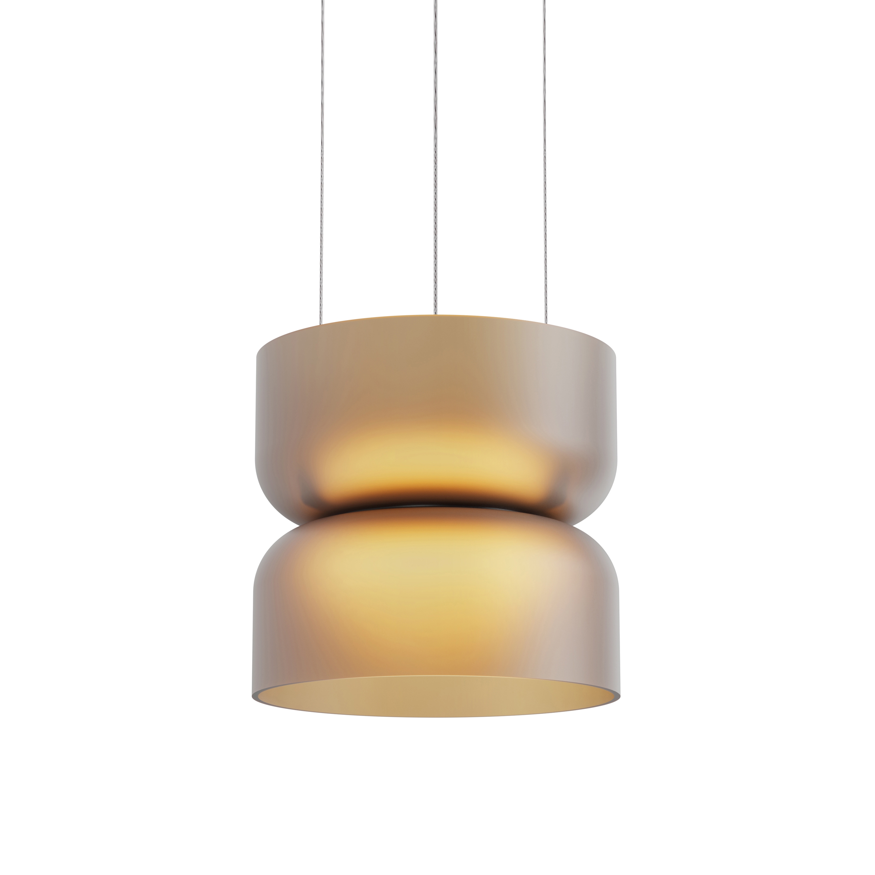 Totem Mini Up and Down Light Glass Shades AMB/AMB (E Shade Amber/ E Shade - Amber)