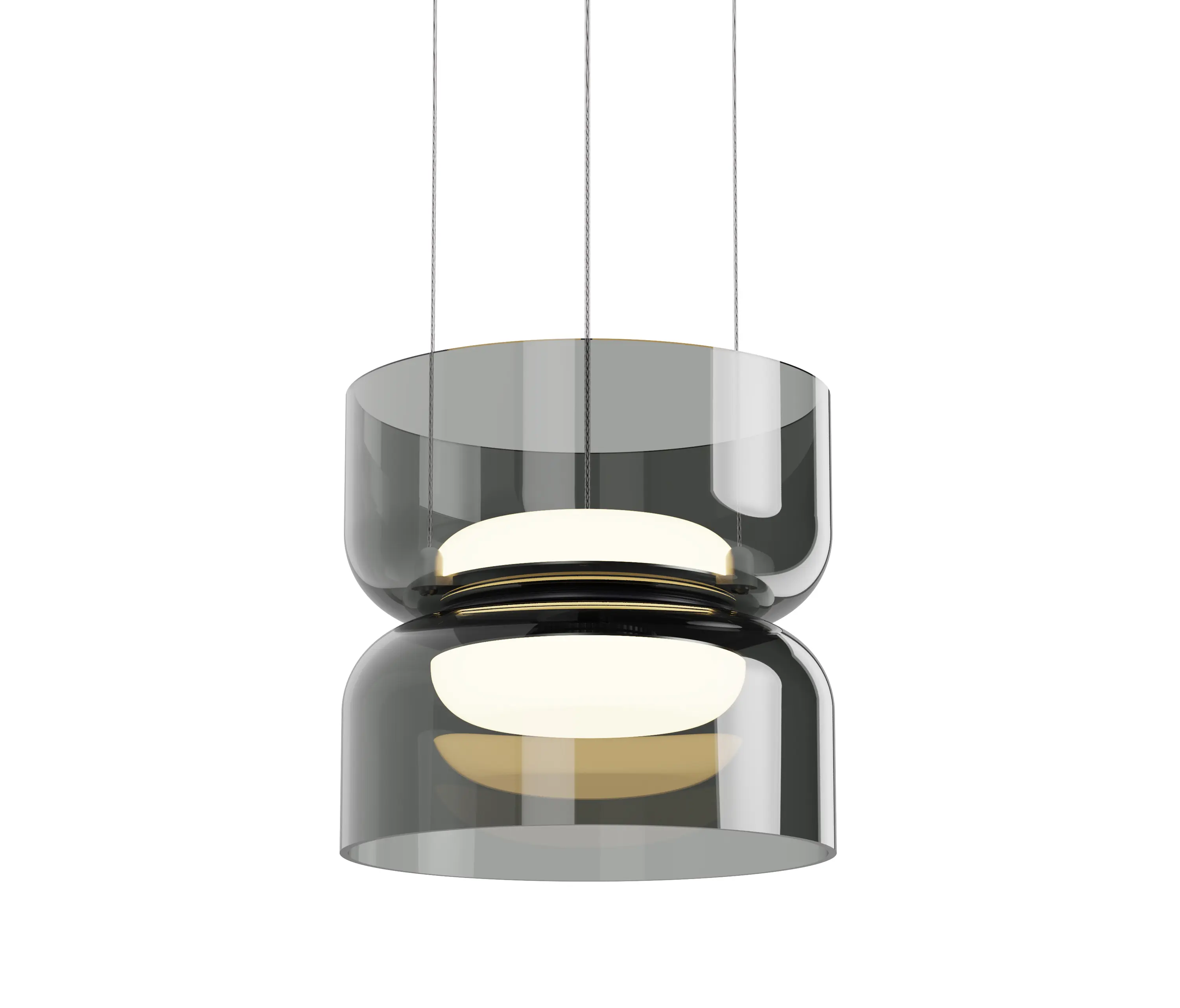Pablo - Totem Mini Up and Down Light Glass Shades BLK/BLK (E Shade Smoke/ E Shade - Smoke)