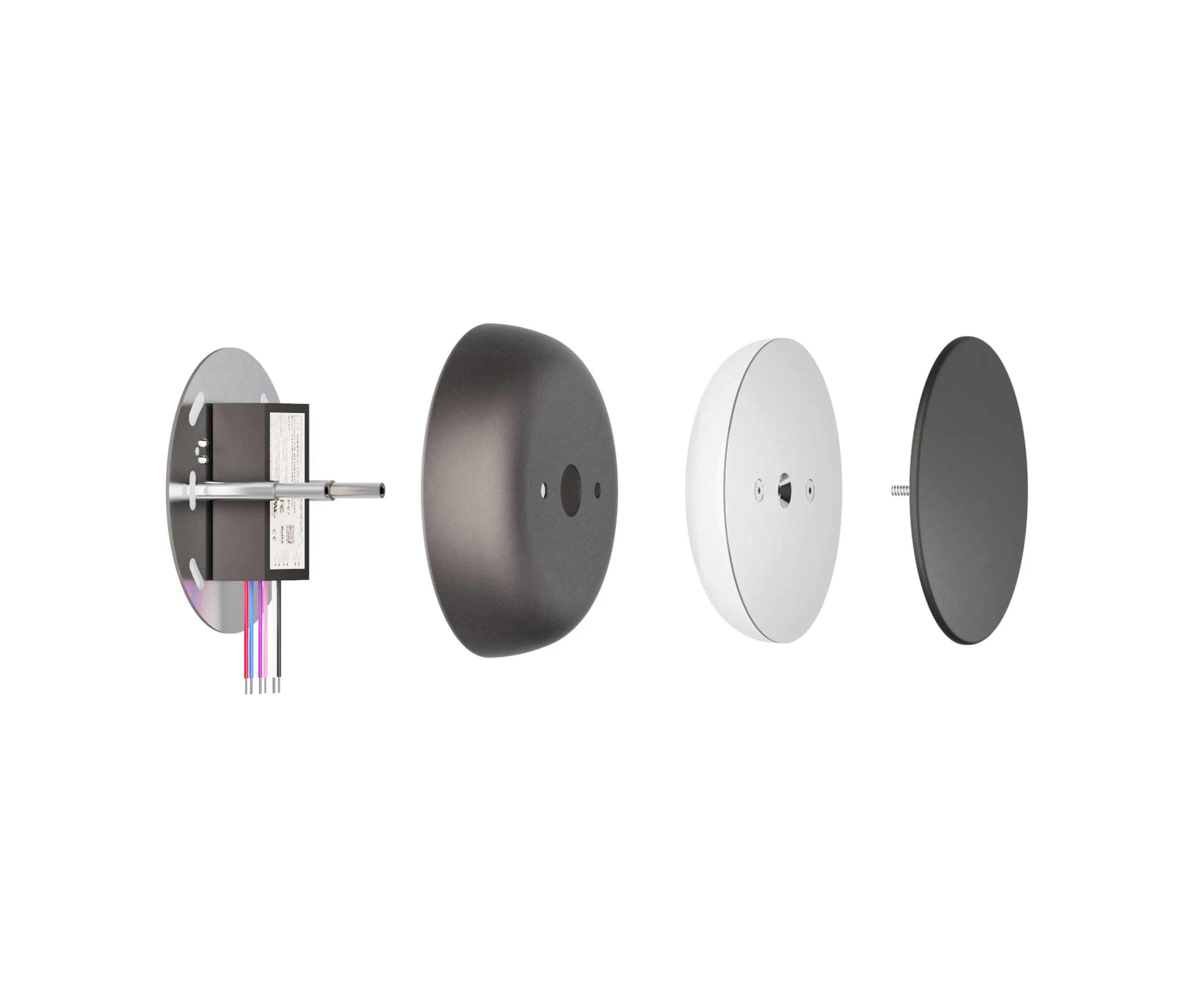 Pablo - Totem Wall Puck White /Walnut - 3 CCT