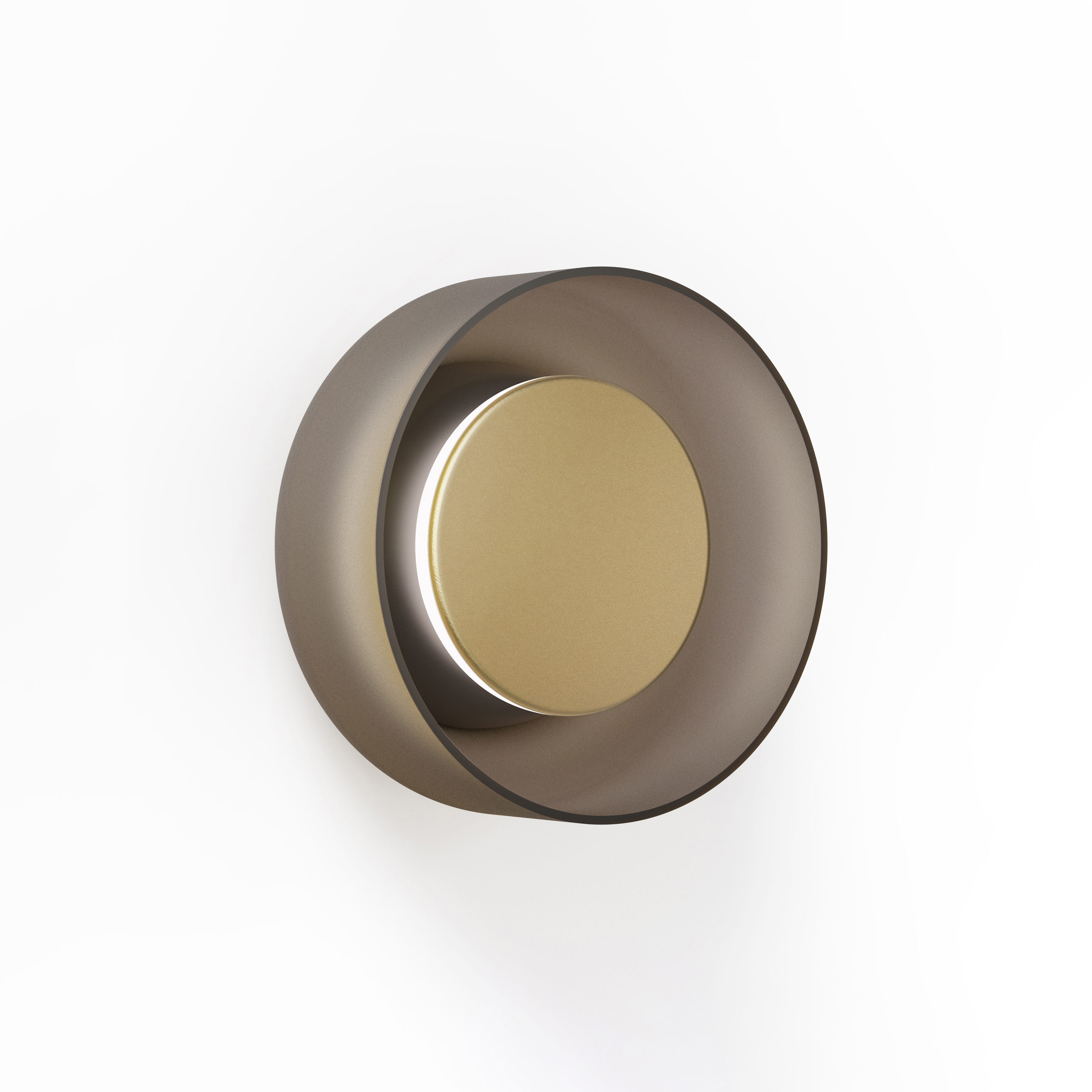 Totem Sconce Wall Black/Brass/Amber 3 CCT