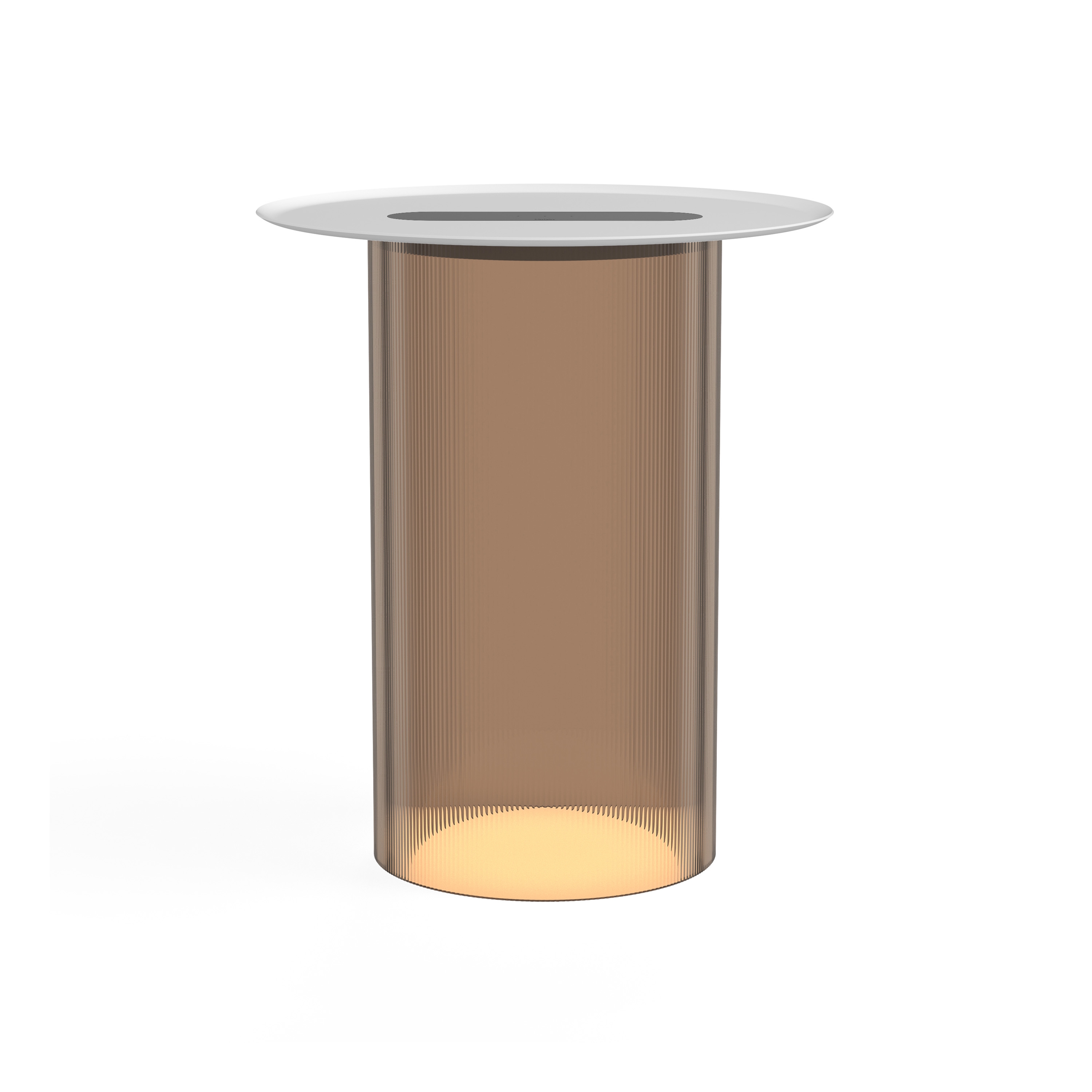 Carousel Floor Bronze Base 16 White Tray