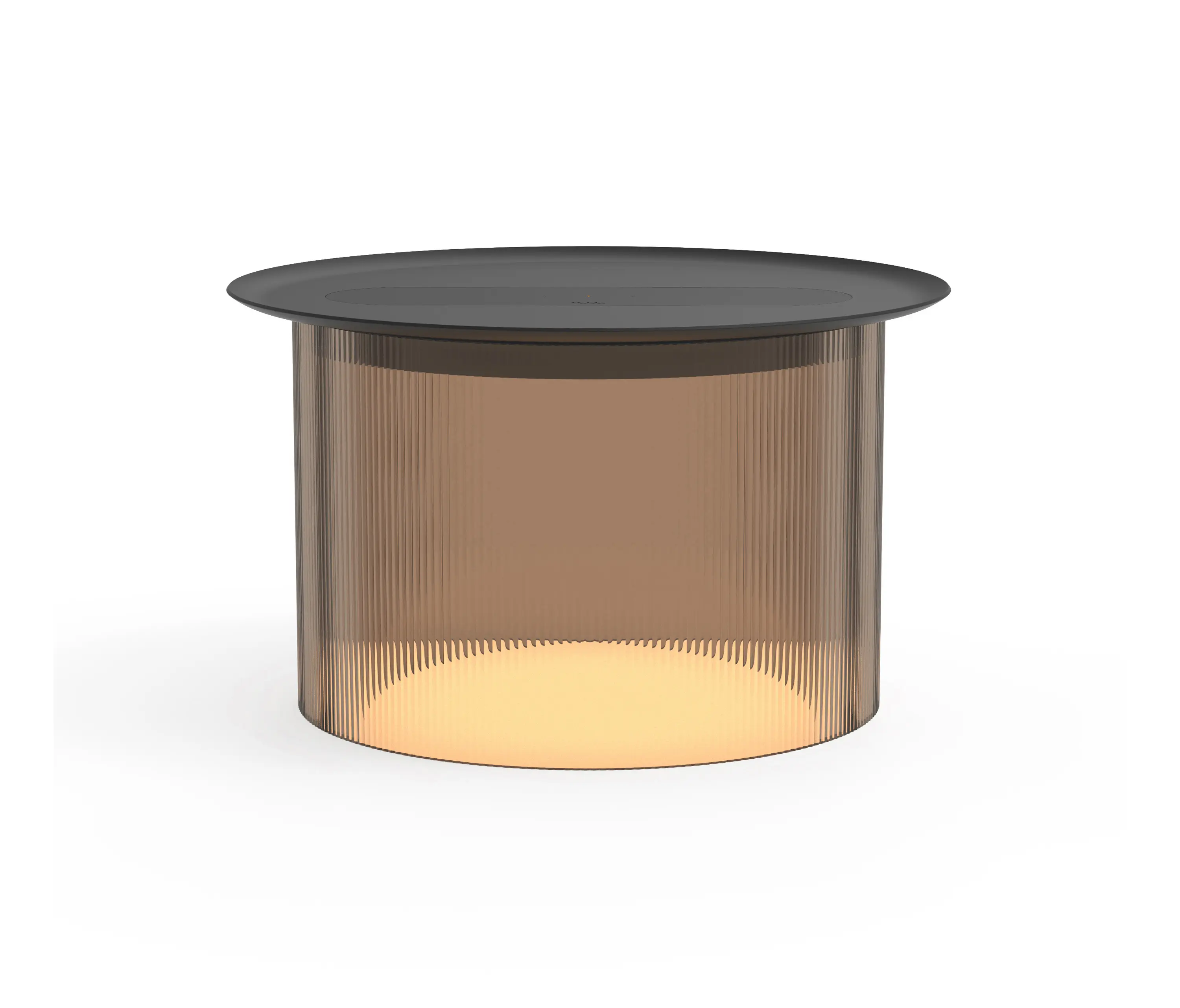 Pablo - Carousel Large Table Bronze Base 12 Black Tray
