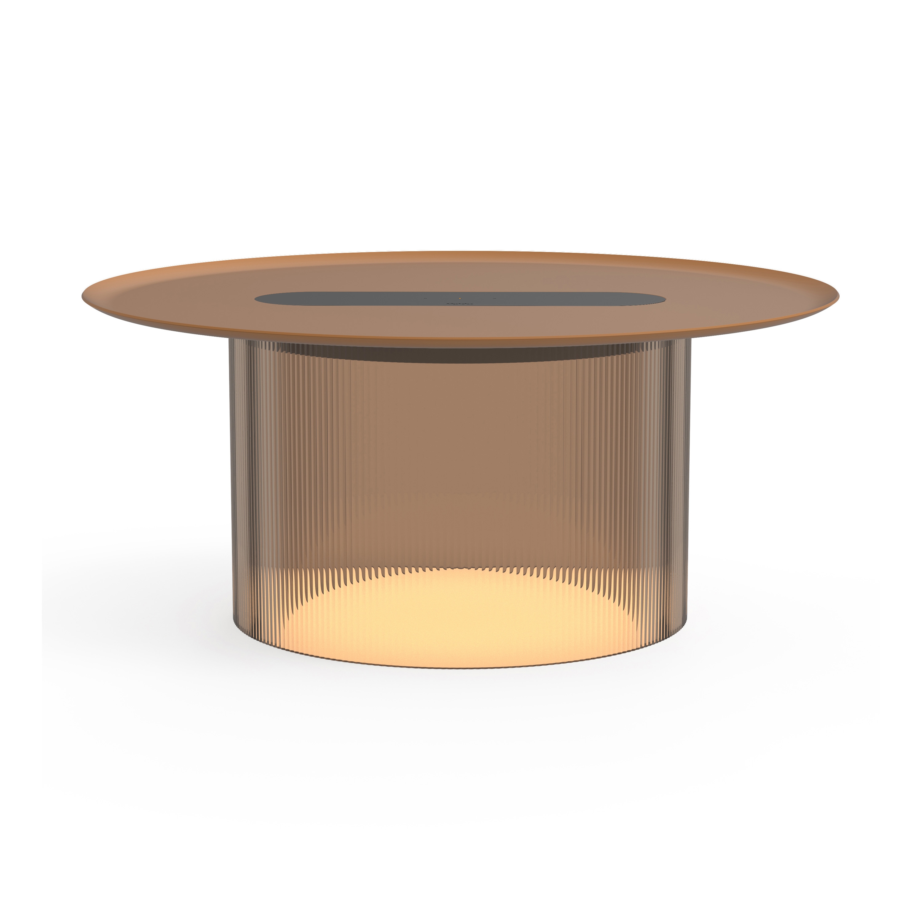 Carousel Large Table Bronze Base 16 Terracotta Tray