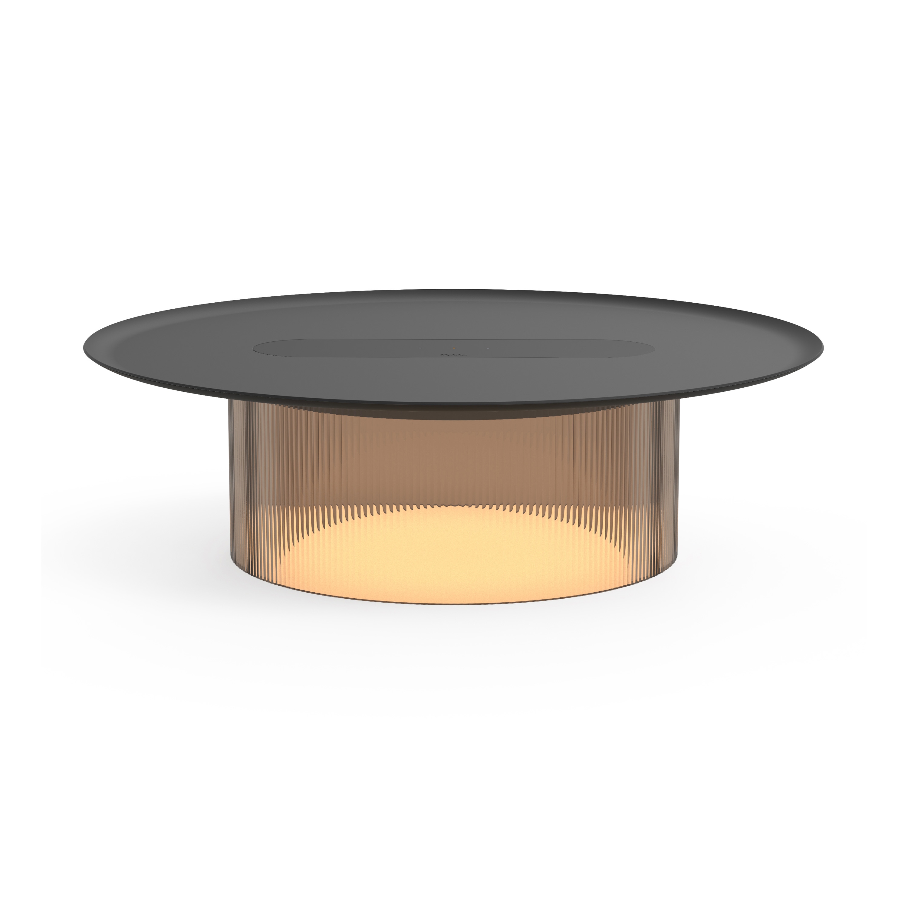 Mostra il prodotto Carousel Small Table Bronze Base 16 Black Tray del produttore Pablo