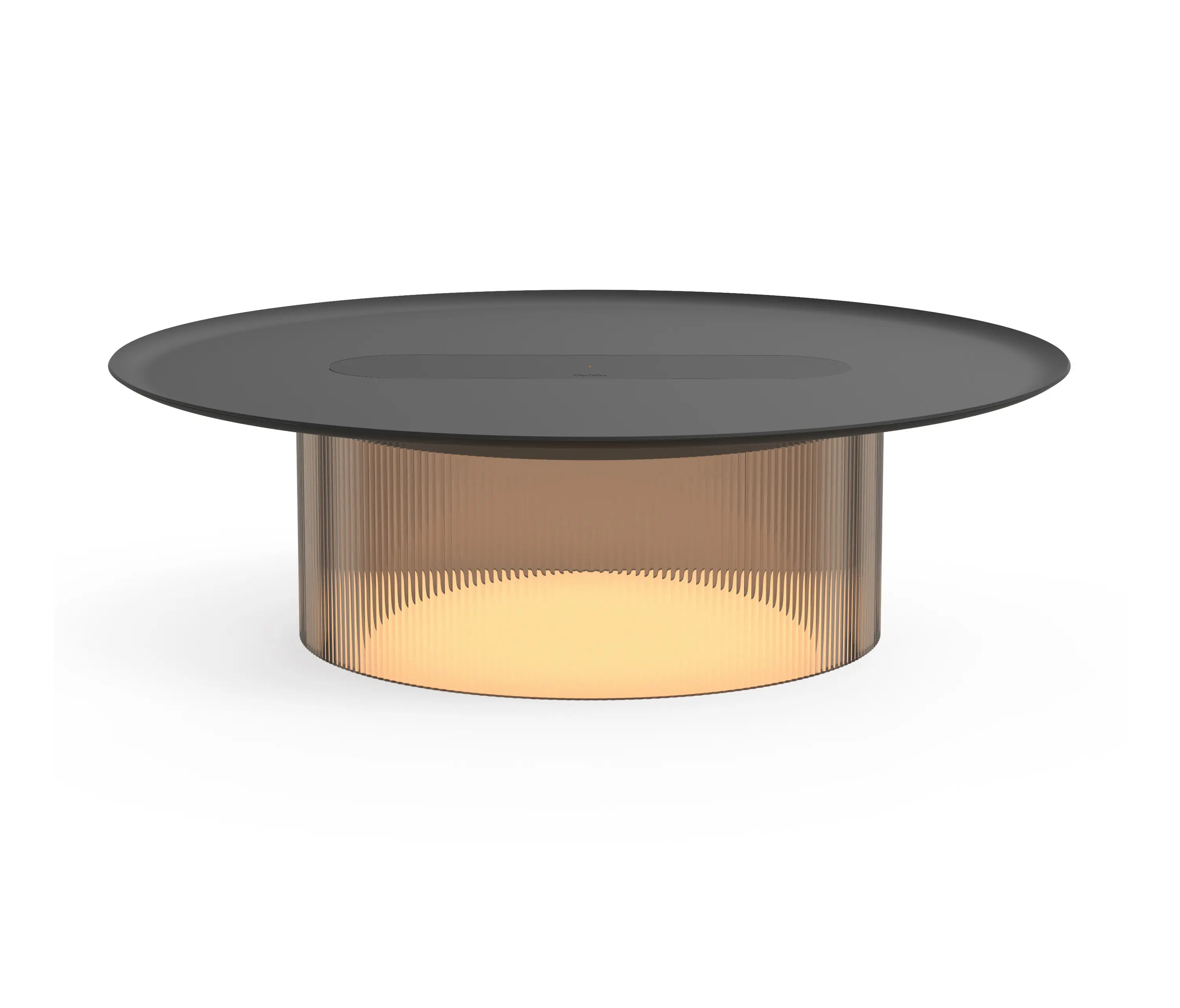 Pablo - Carousel Small Table Bronze Base 16 Black Tray