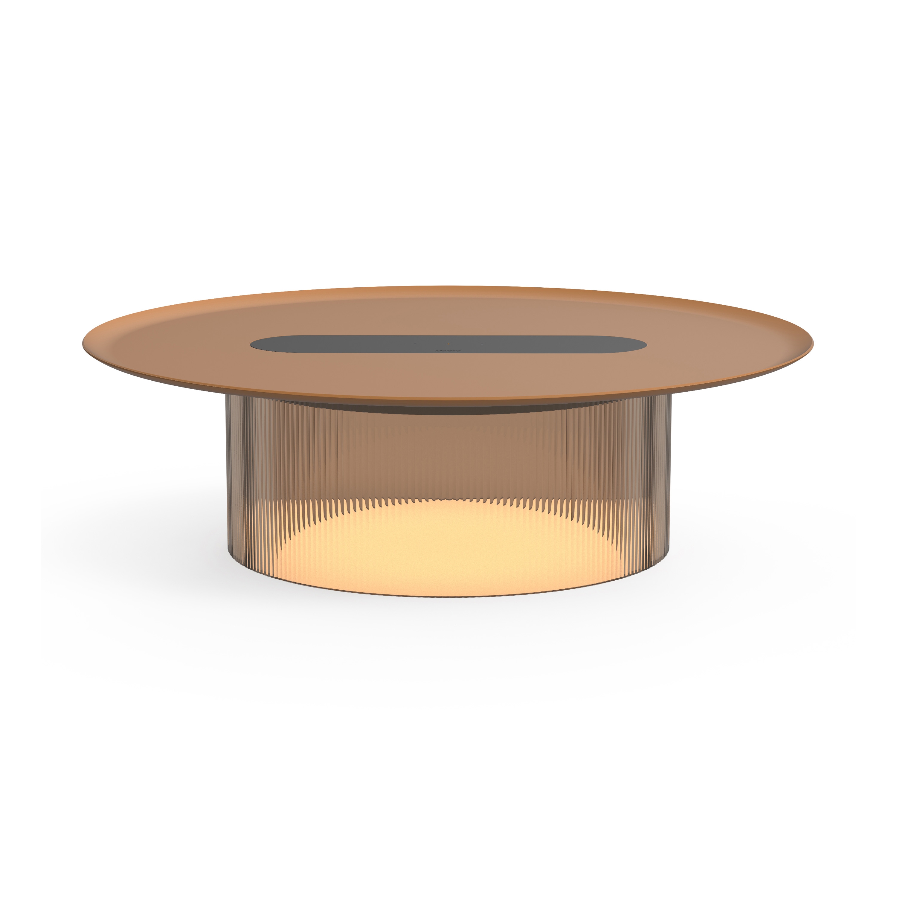 Carousel Small Table Bronze Base 16 Terracotta Tray