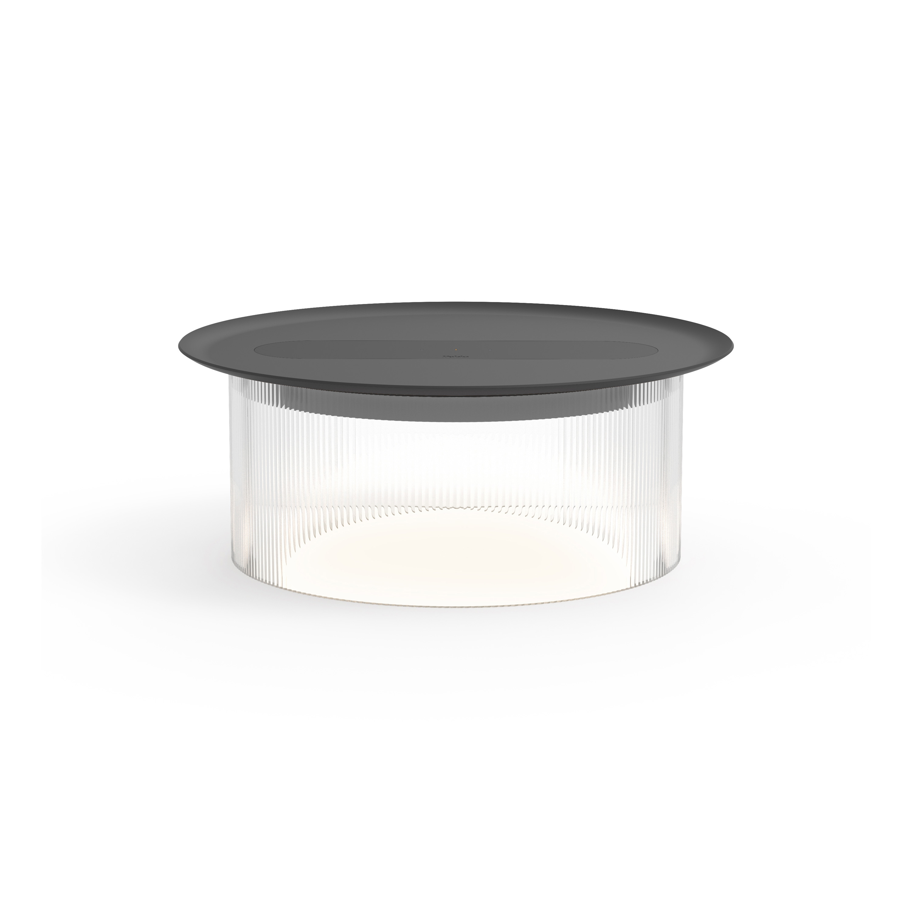 Carousel Small Table Clear Base 12 Black Tray