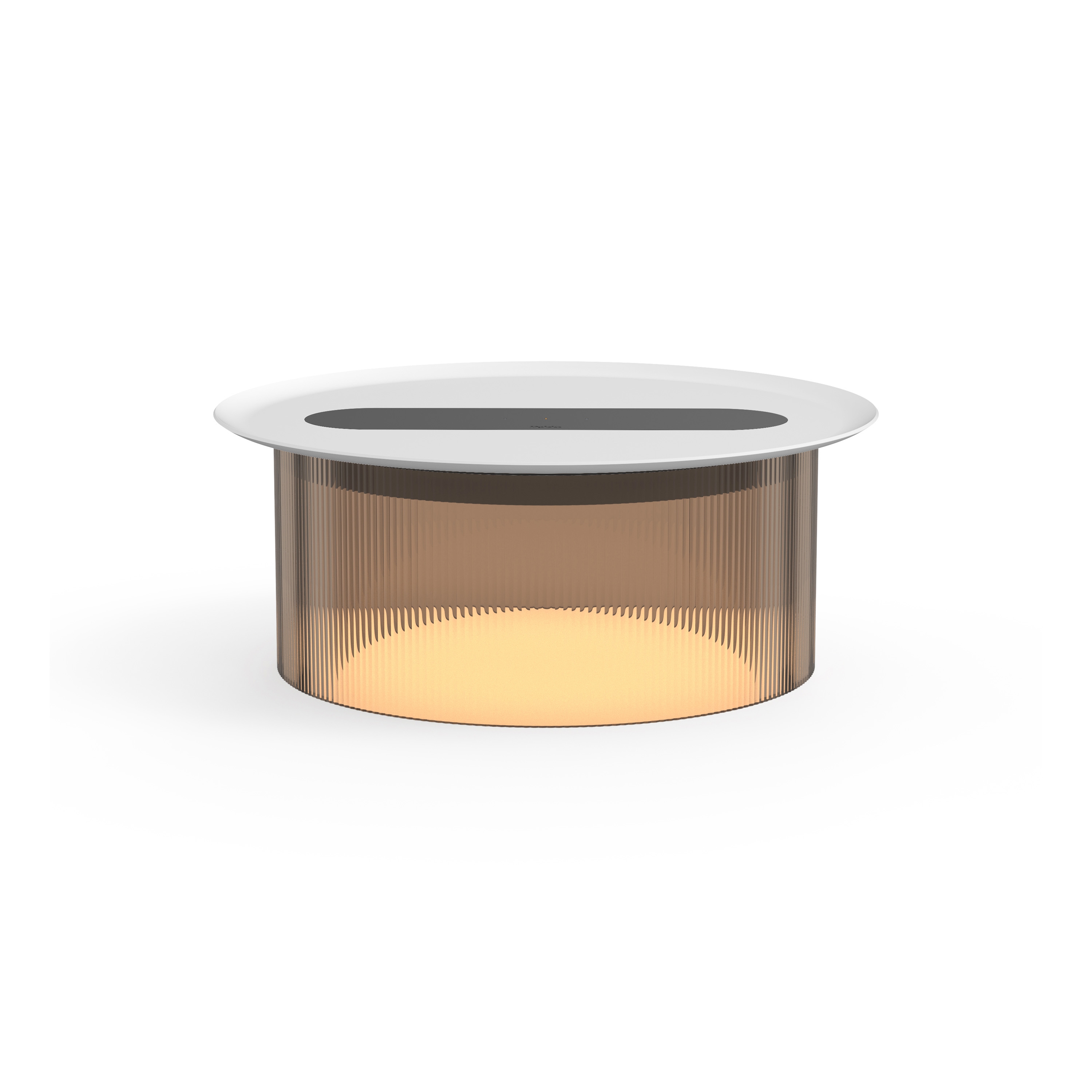 Carousel Small Table Bronze Base 12 White Tray