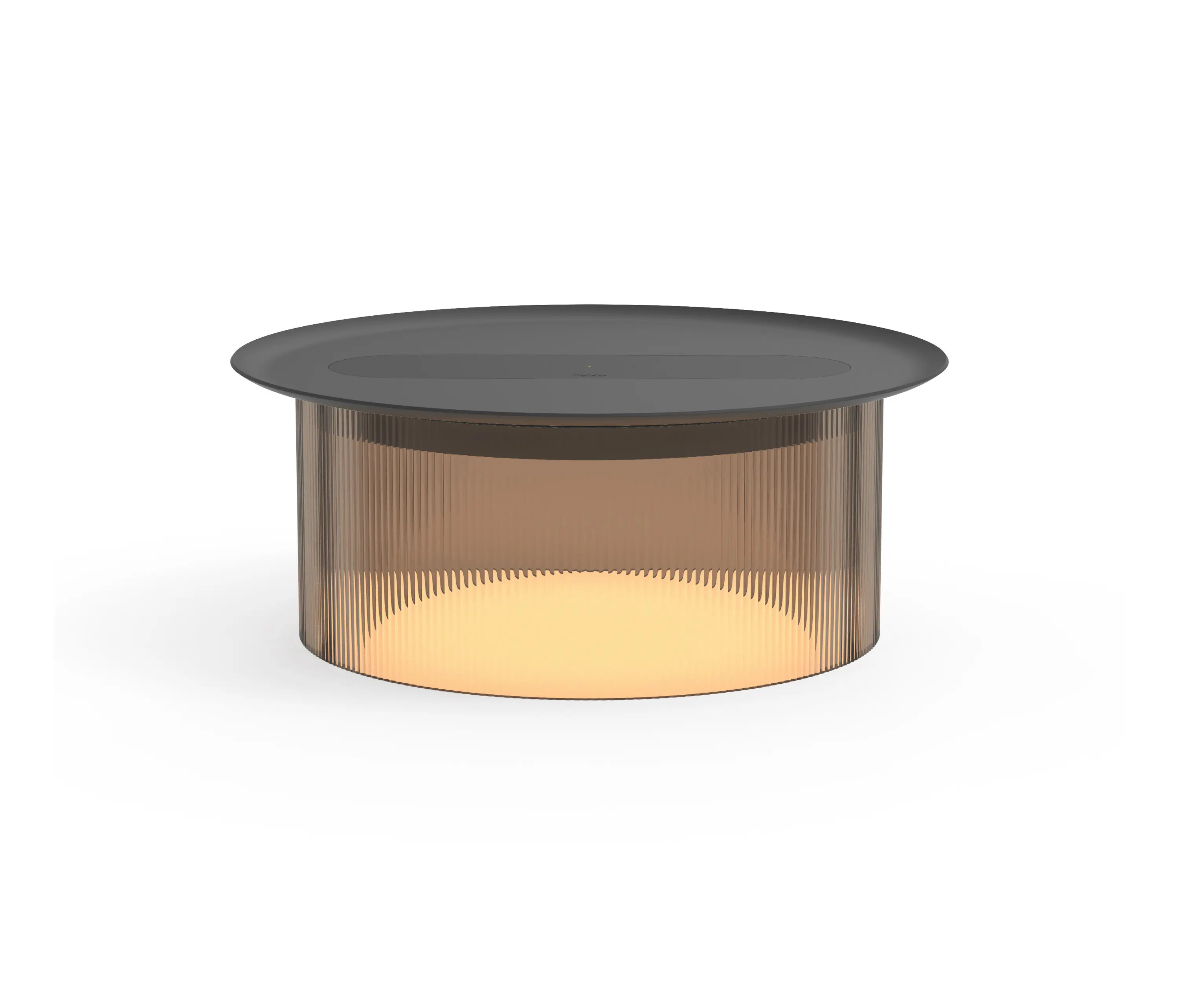 Pablo - Carousel Small Table Bronze Base 12 Black Tray