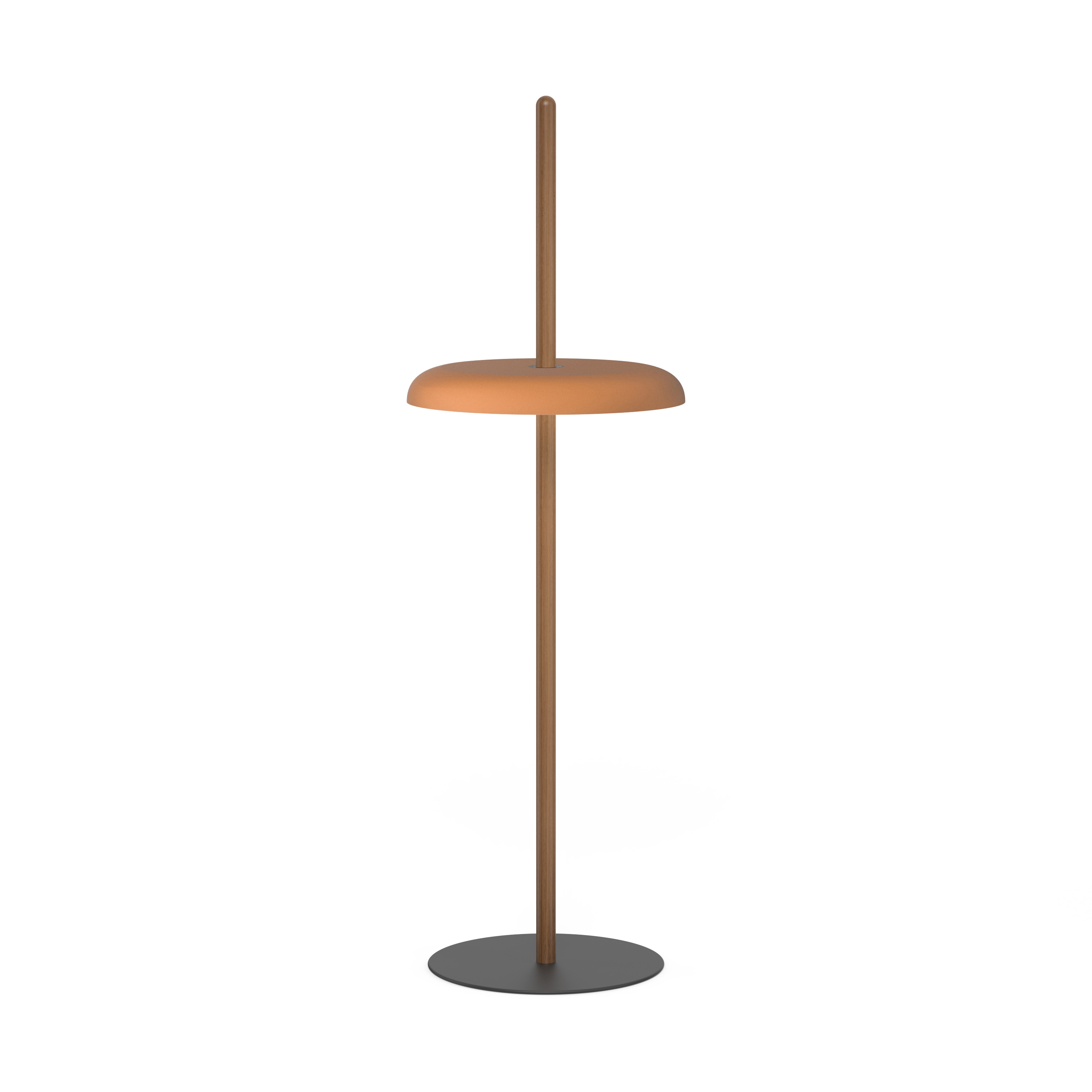 Nivel Floor Walnut with Terracotta Shade