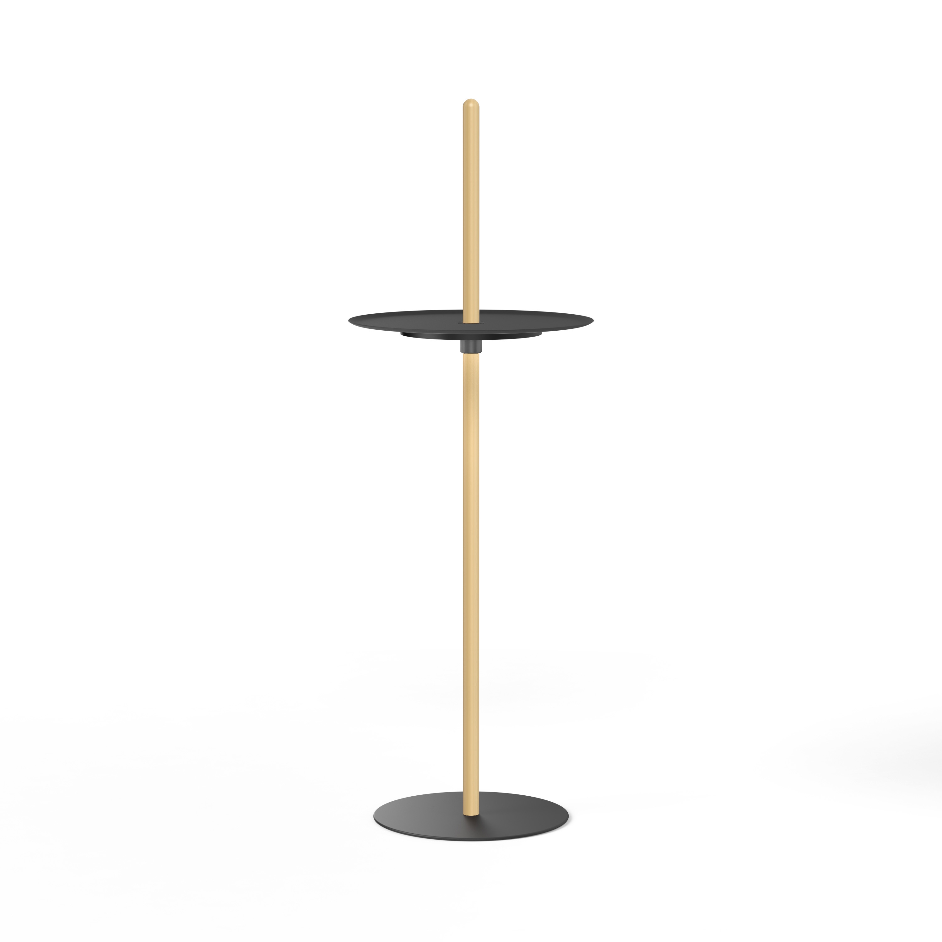 Nivel Pedestal Large White Oak with Black Tray