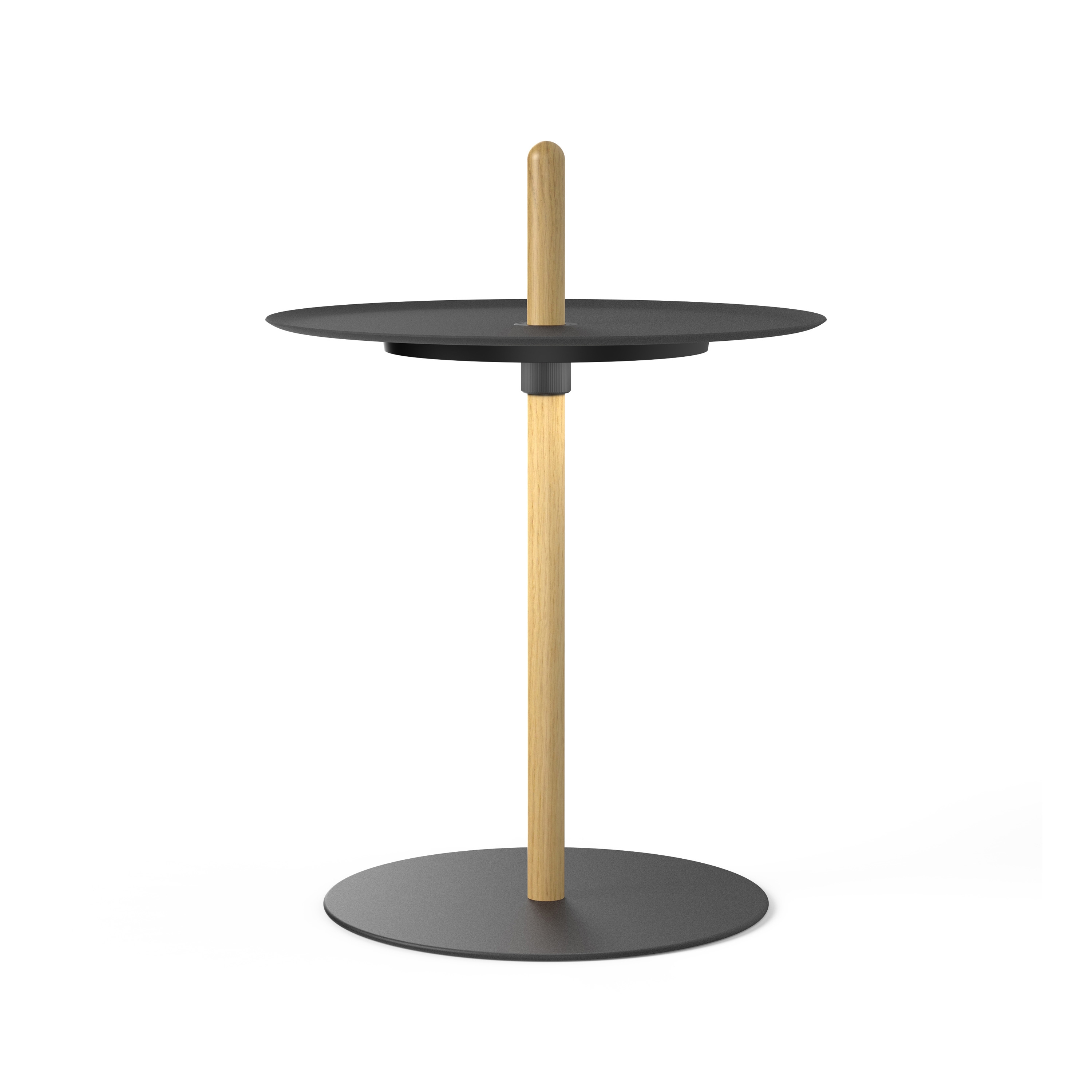 Nivel Pedestal Small White Oak with Black Tray