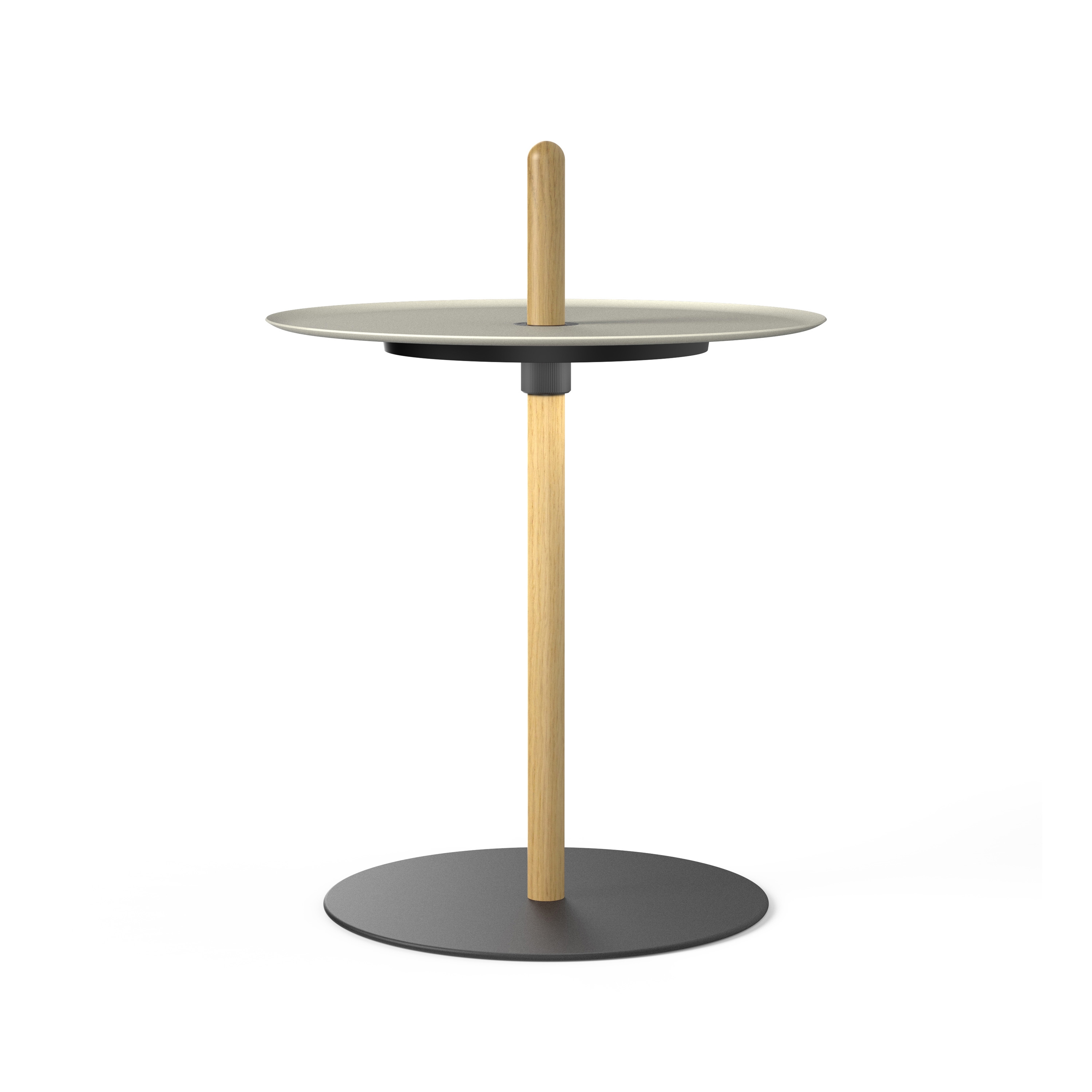 Nivel Pedestal Small White Oak with White Tray
