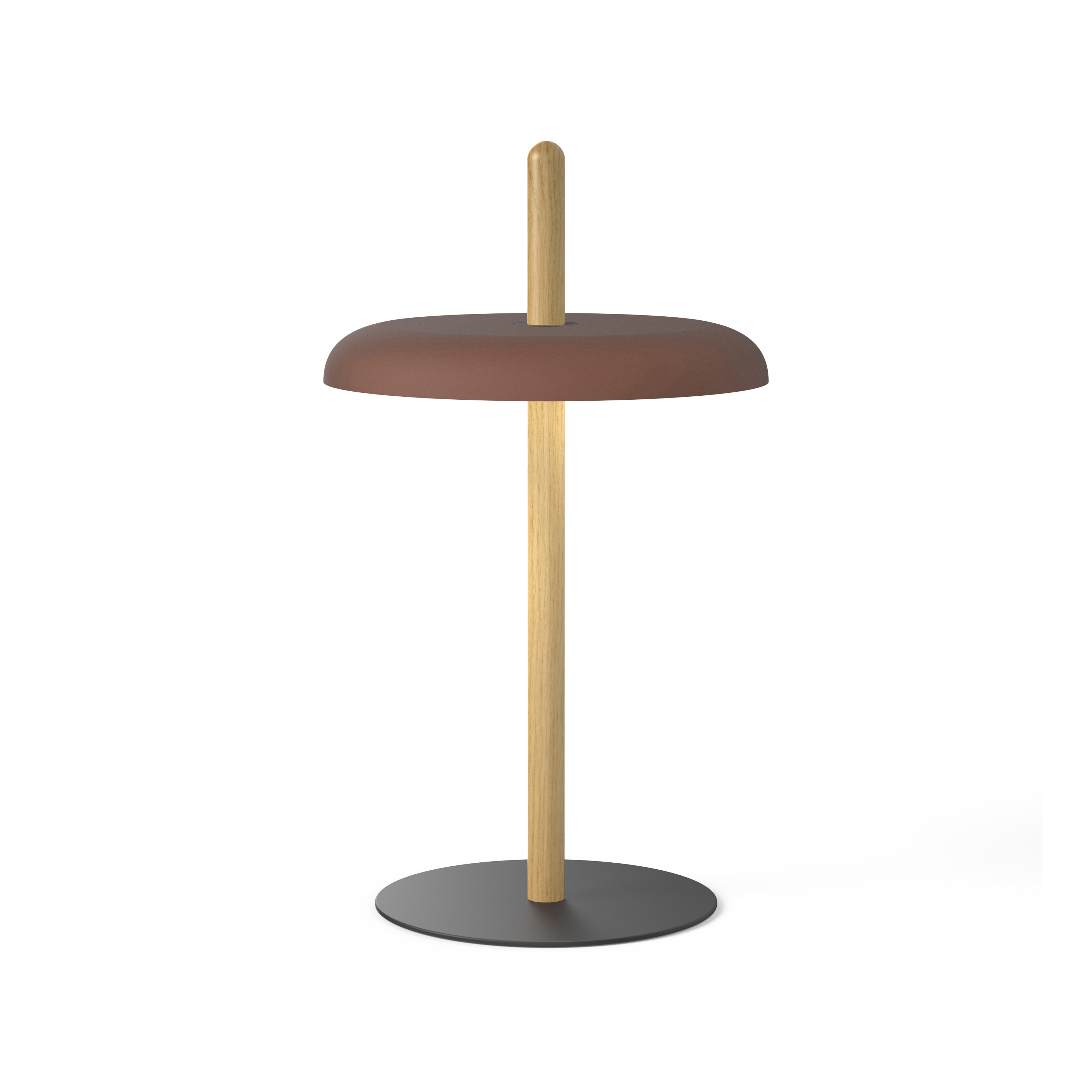 Nivel Table White Oak with Espresso Shade