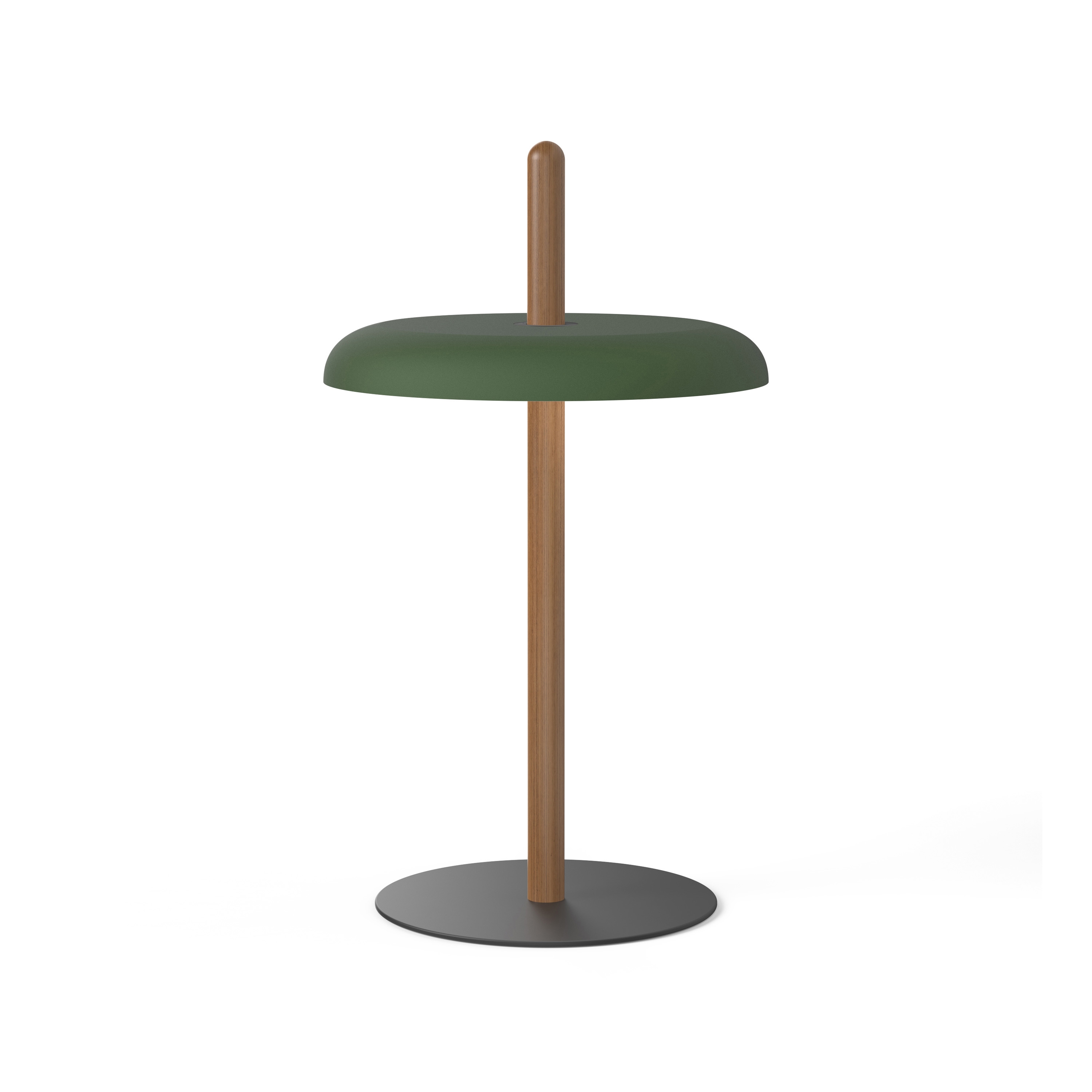 Nivel Table Walnut with Forest Green Shade