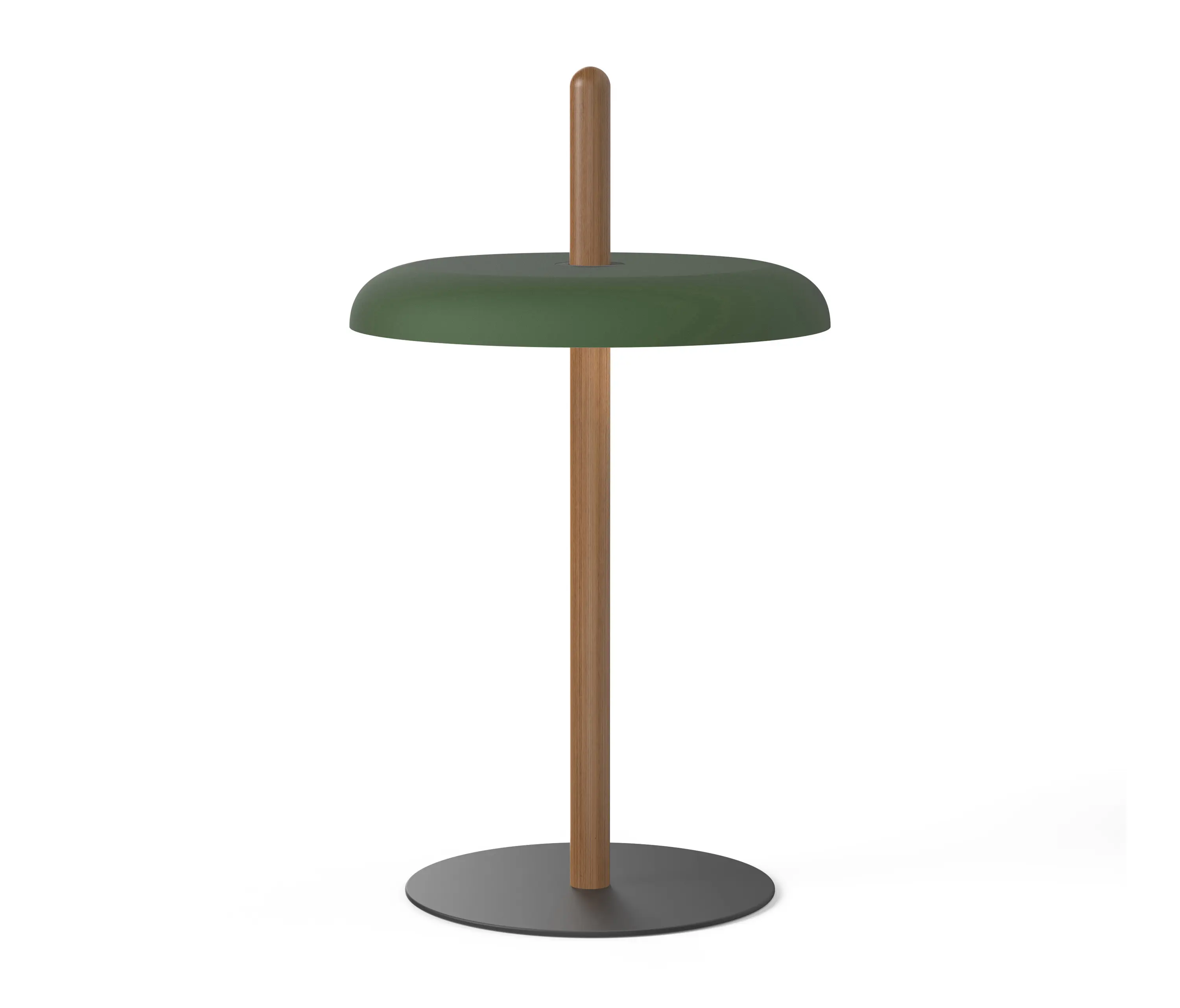 Pablo - Nivel Table Walnut with Forest Green Shade