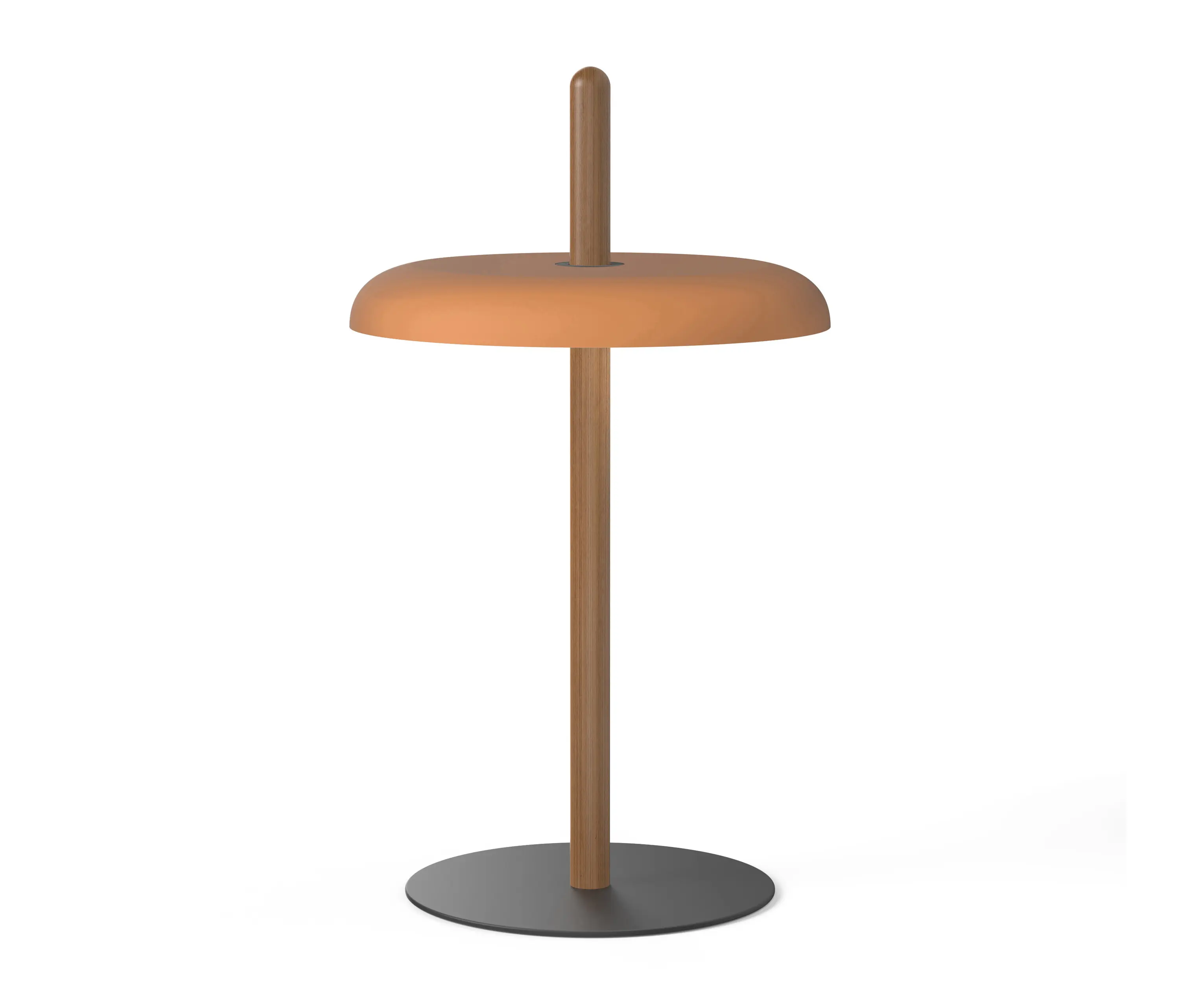 Pablo - Nivel Table Walnut with Terracotta Shade