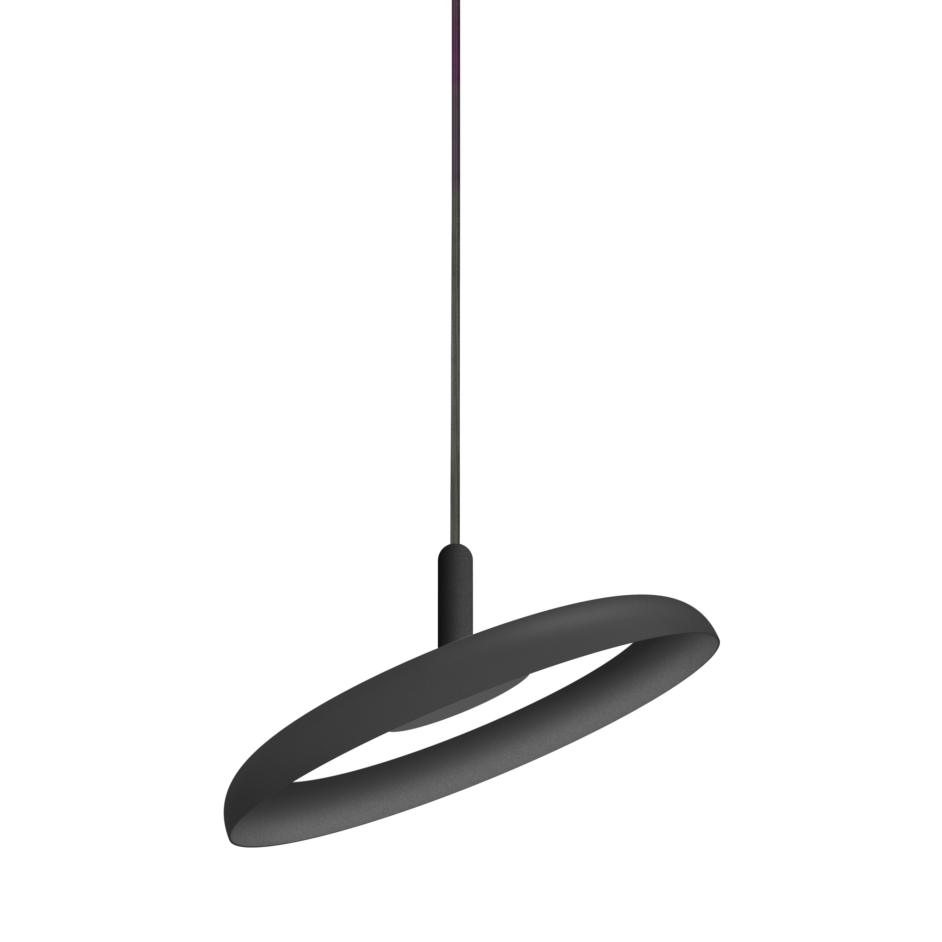 Nivel Pendant 15 Black Shade with Black Cord
