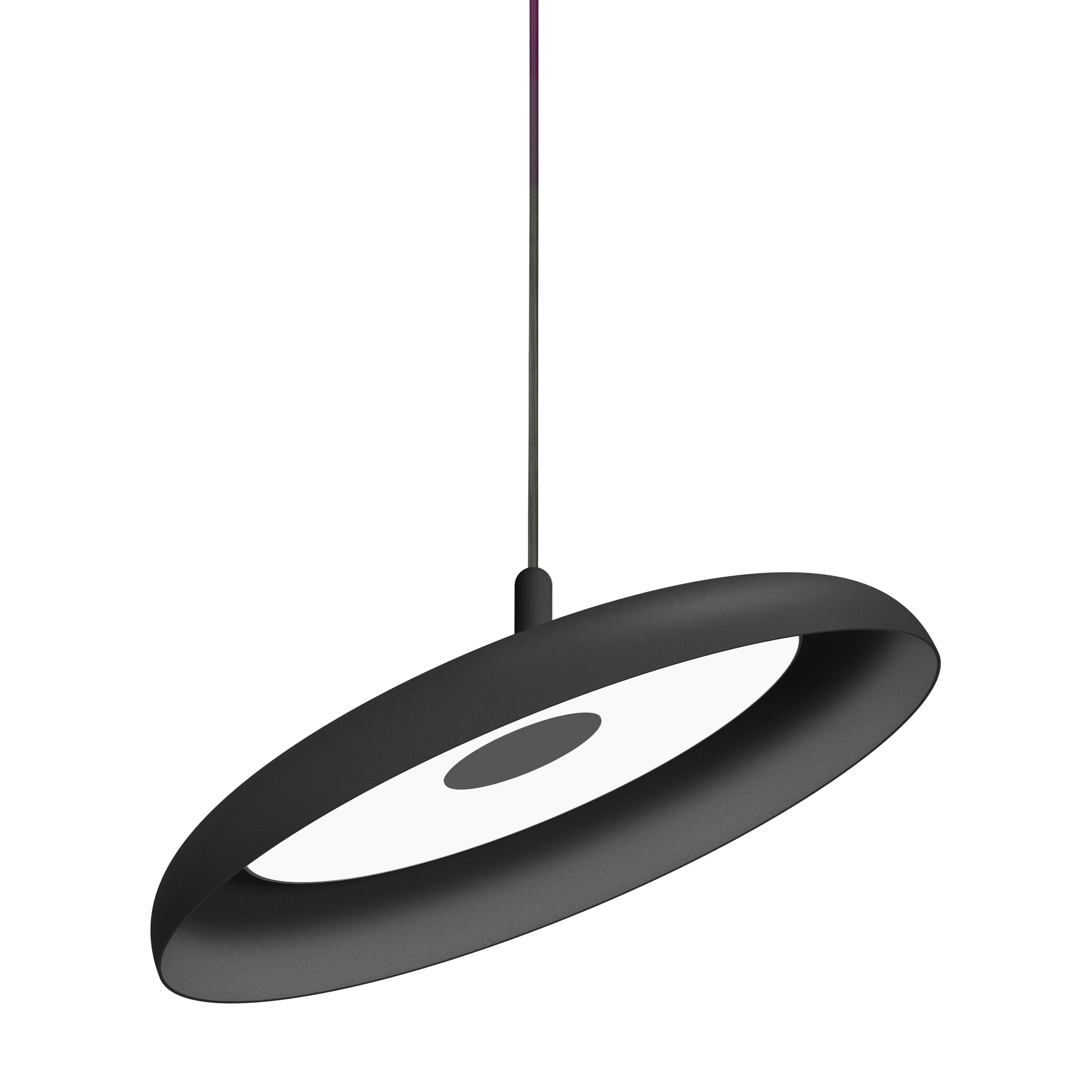 Nivel Pendant 22 Black Shade with Black Cord