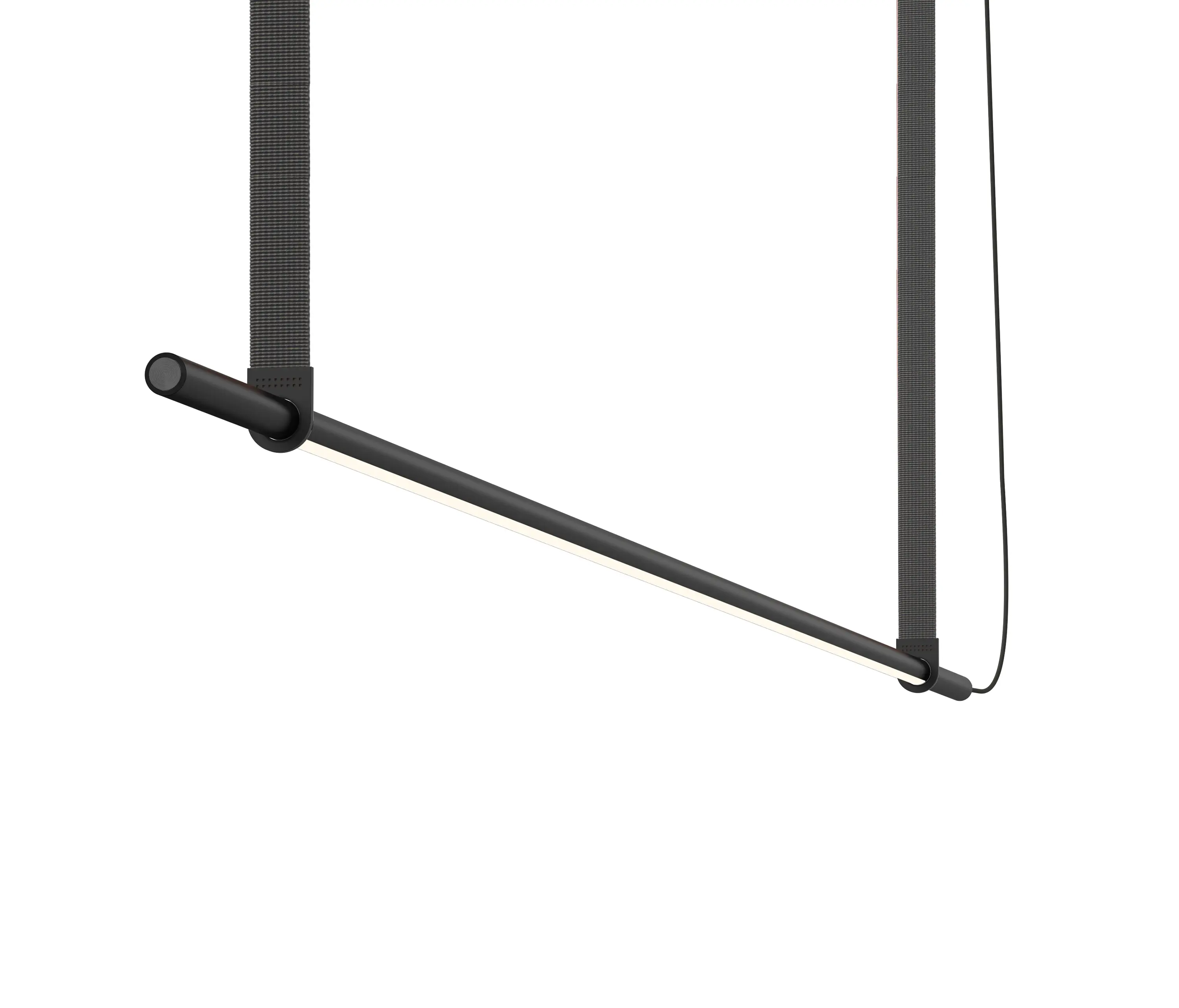 Pablo - T.O Pendant Matte Black with Graphite Webbing